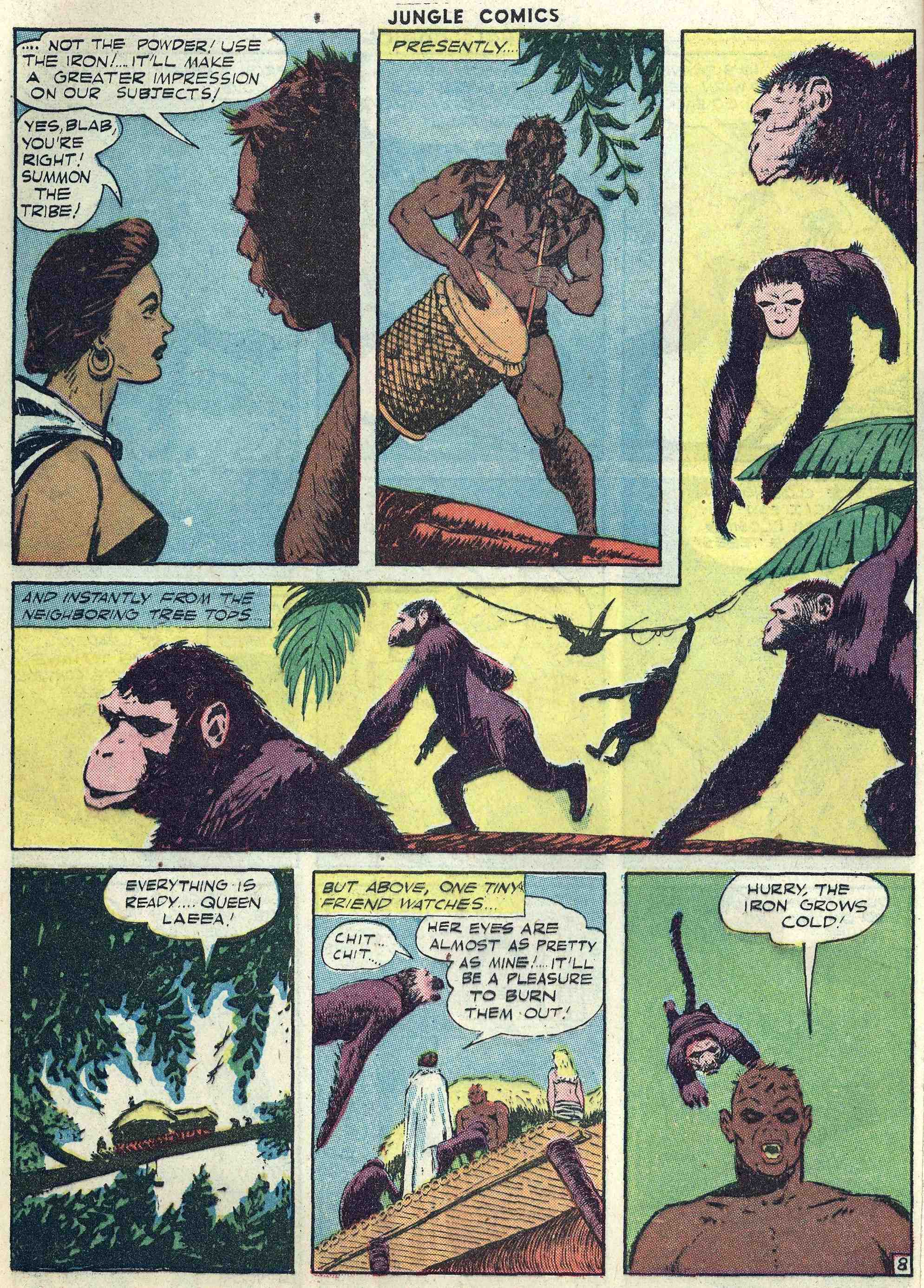 Read online Jungle Comics comic -  Issue #47 - 56