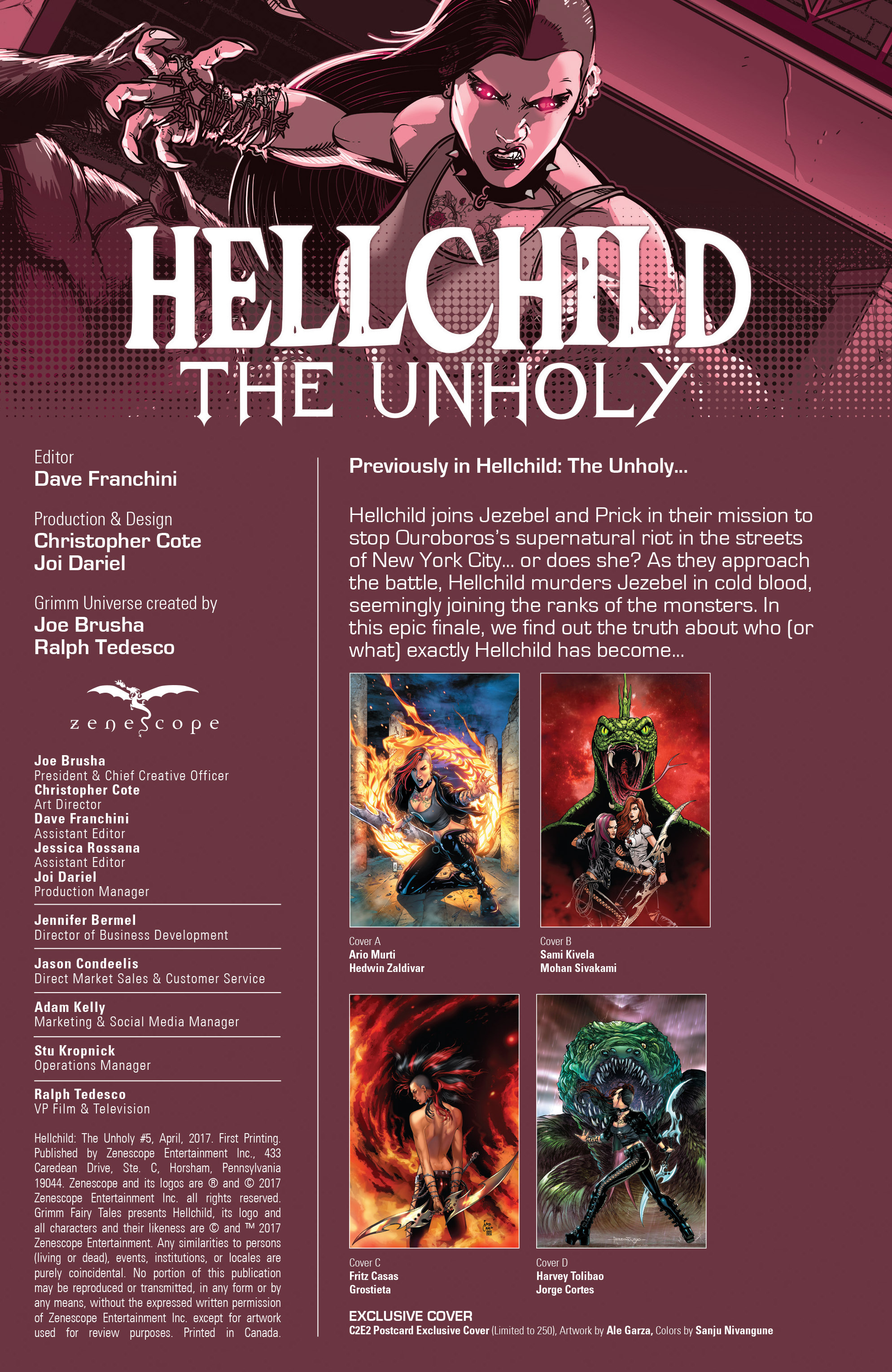 Read online Hellchild: The Unholy comic -  Issue #5 - 2