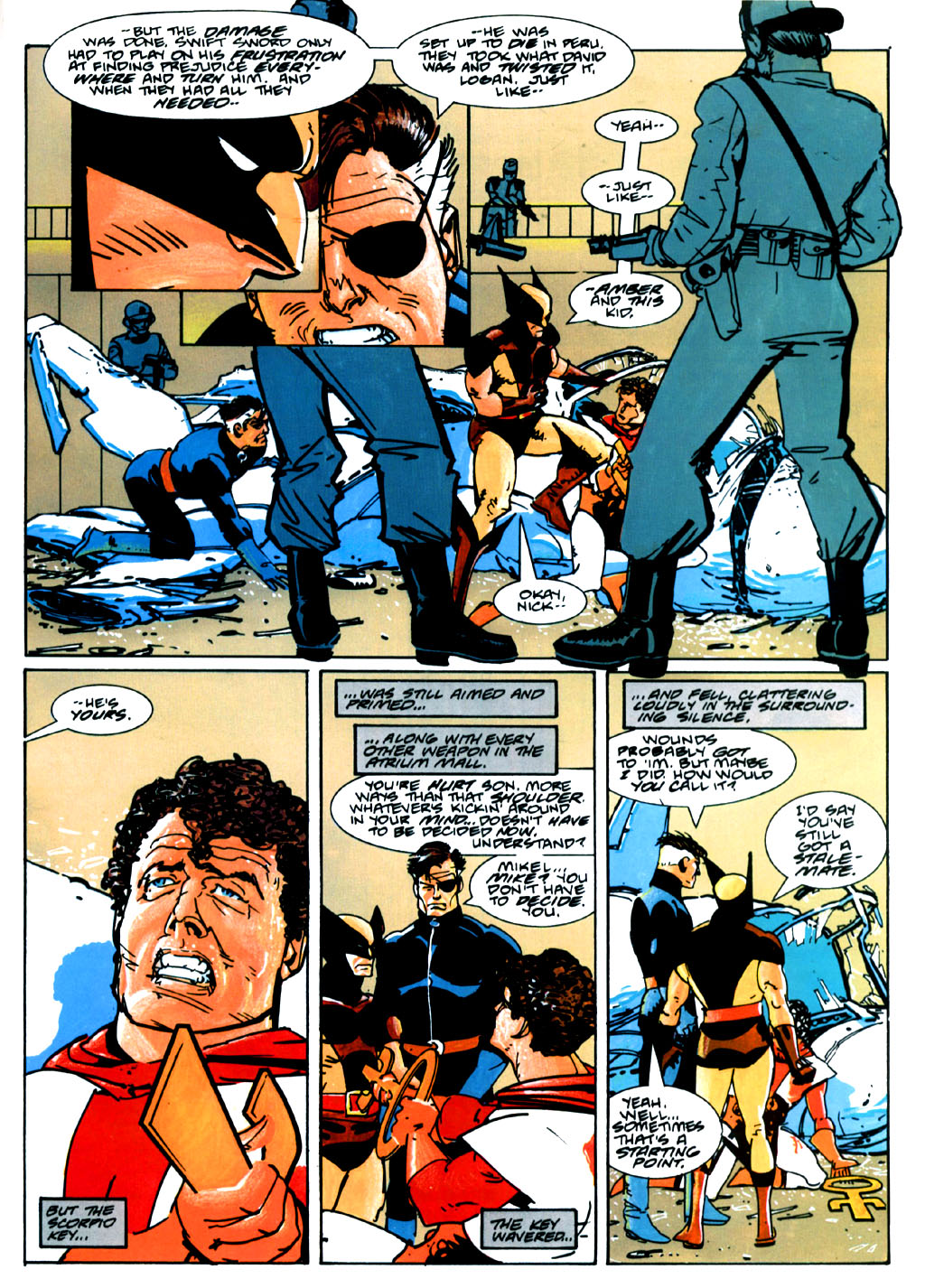 Read online Marvel Graphic Novel comic -  Issue #50 - Wolverine & Nick Fury - The Scorpio Connection - 66