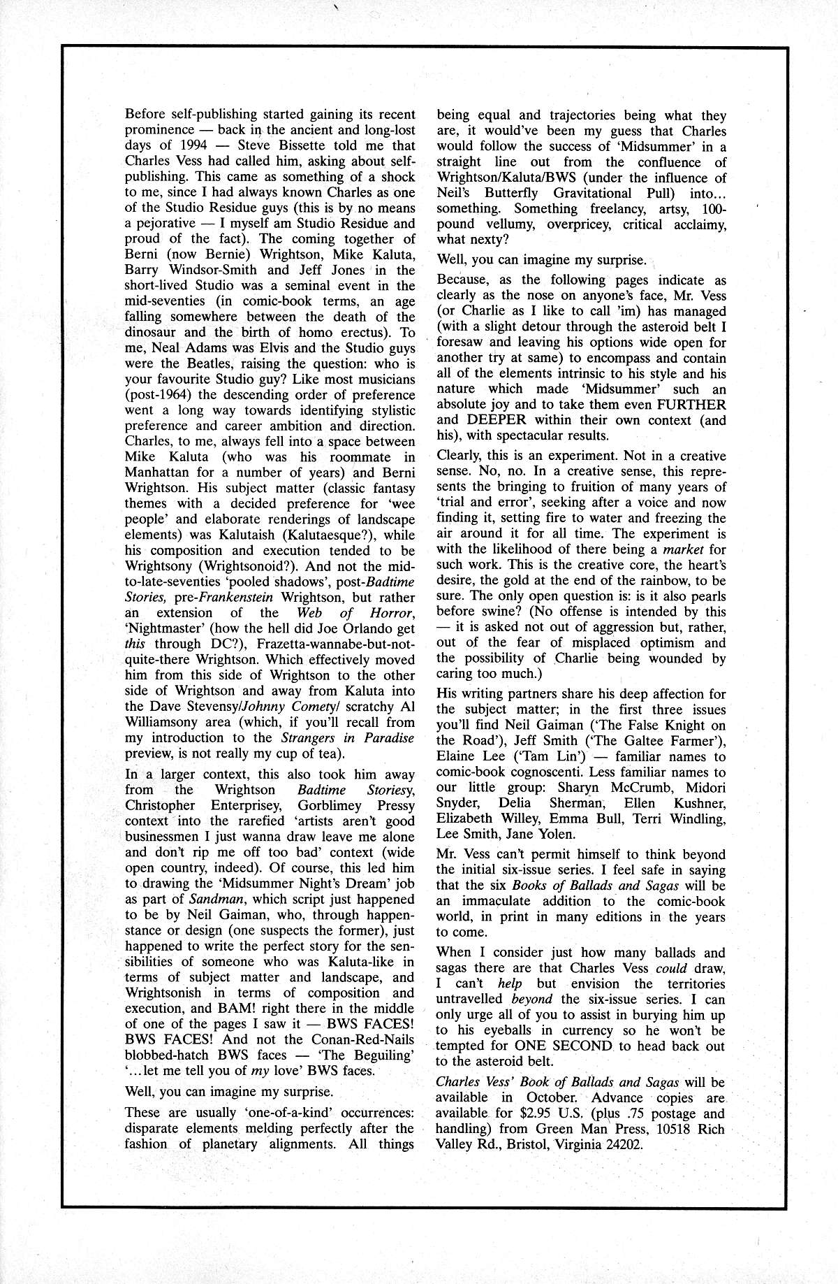 Cerebus Issue #196 #195 - English 31
