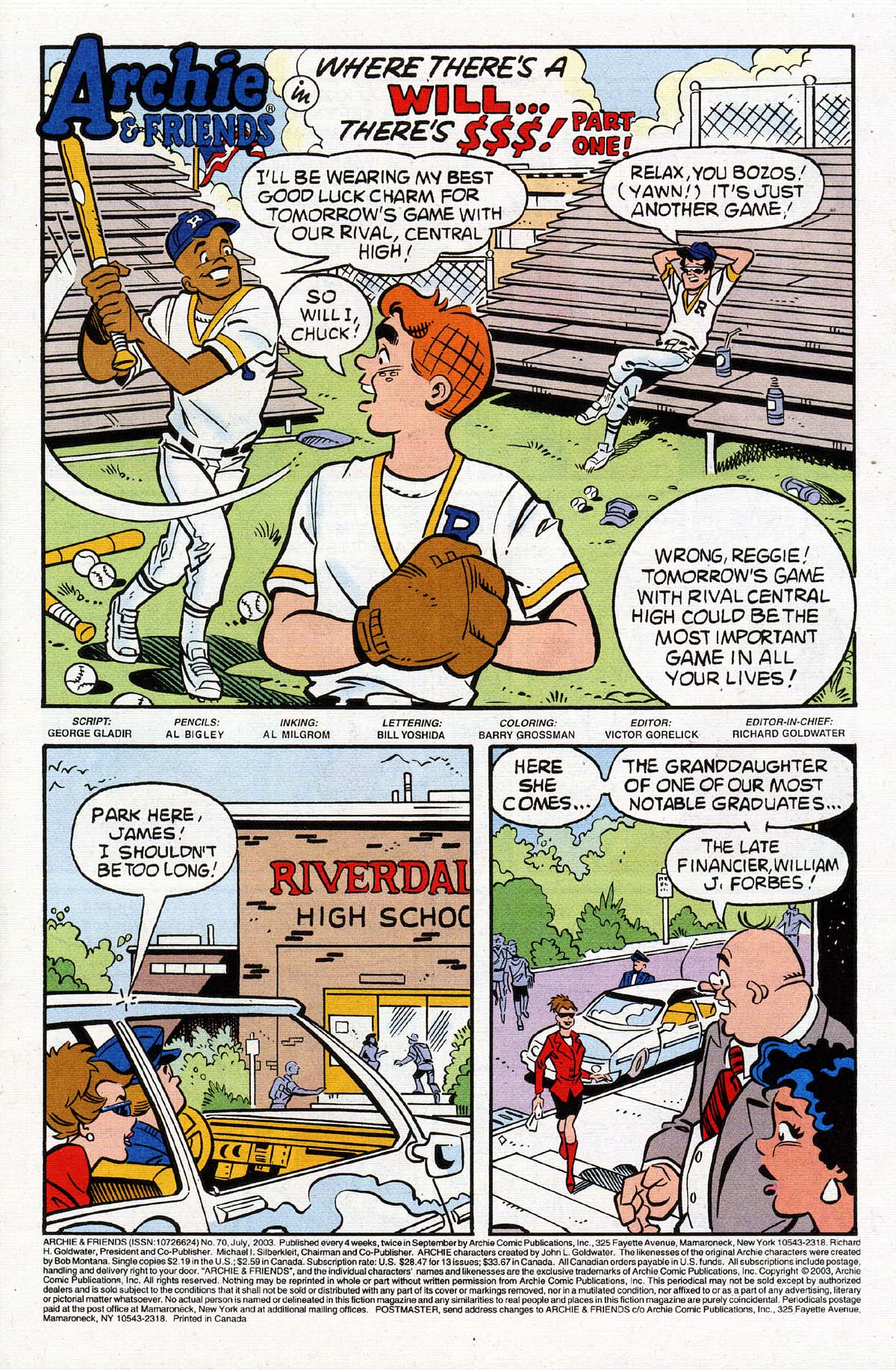 Read online Archie & Friends (1992) comic -  Issue #70 - 2