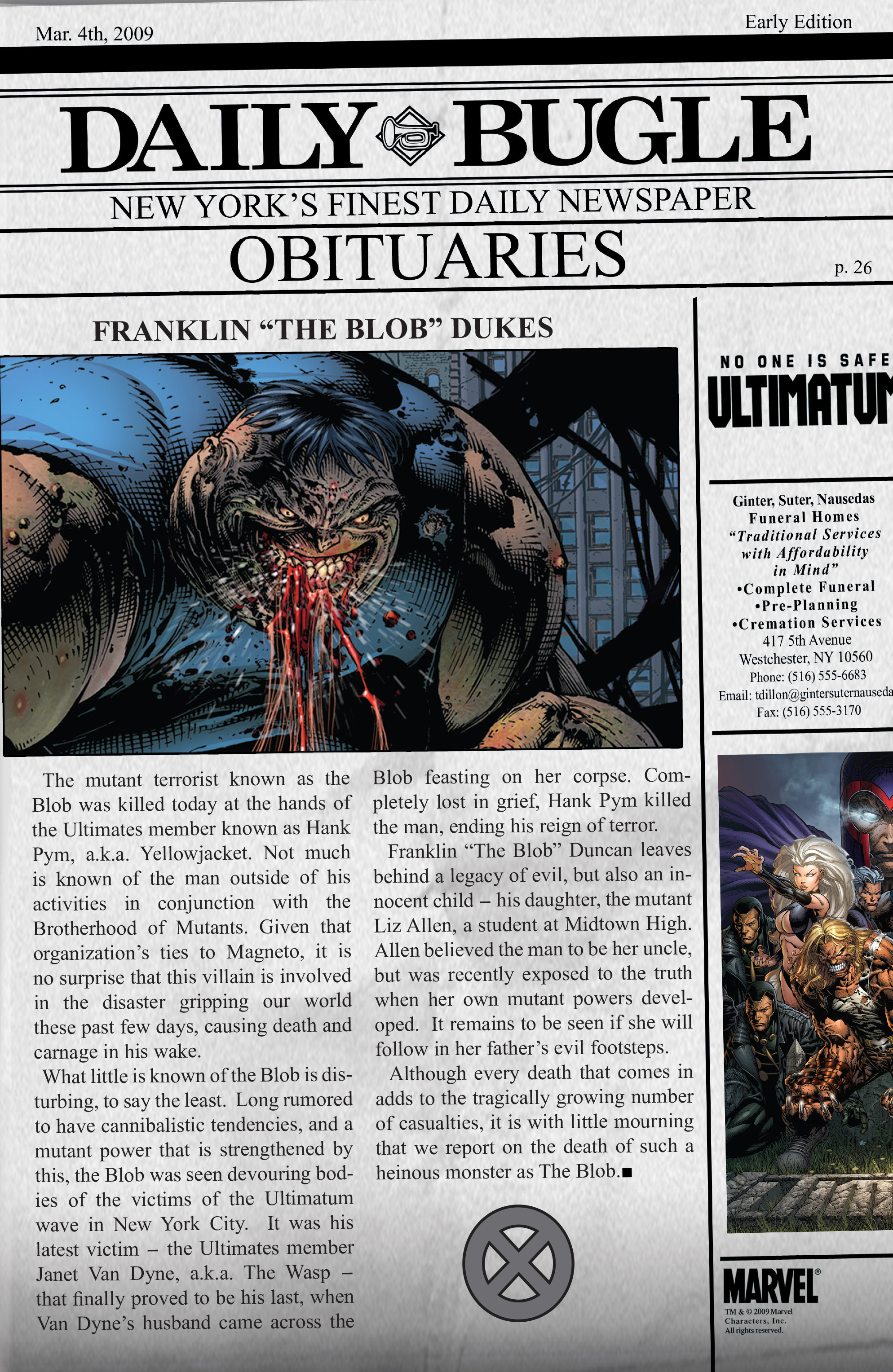 Read online Ultimatum: Requiem comic -  Issue # TPB - 125
