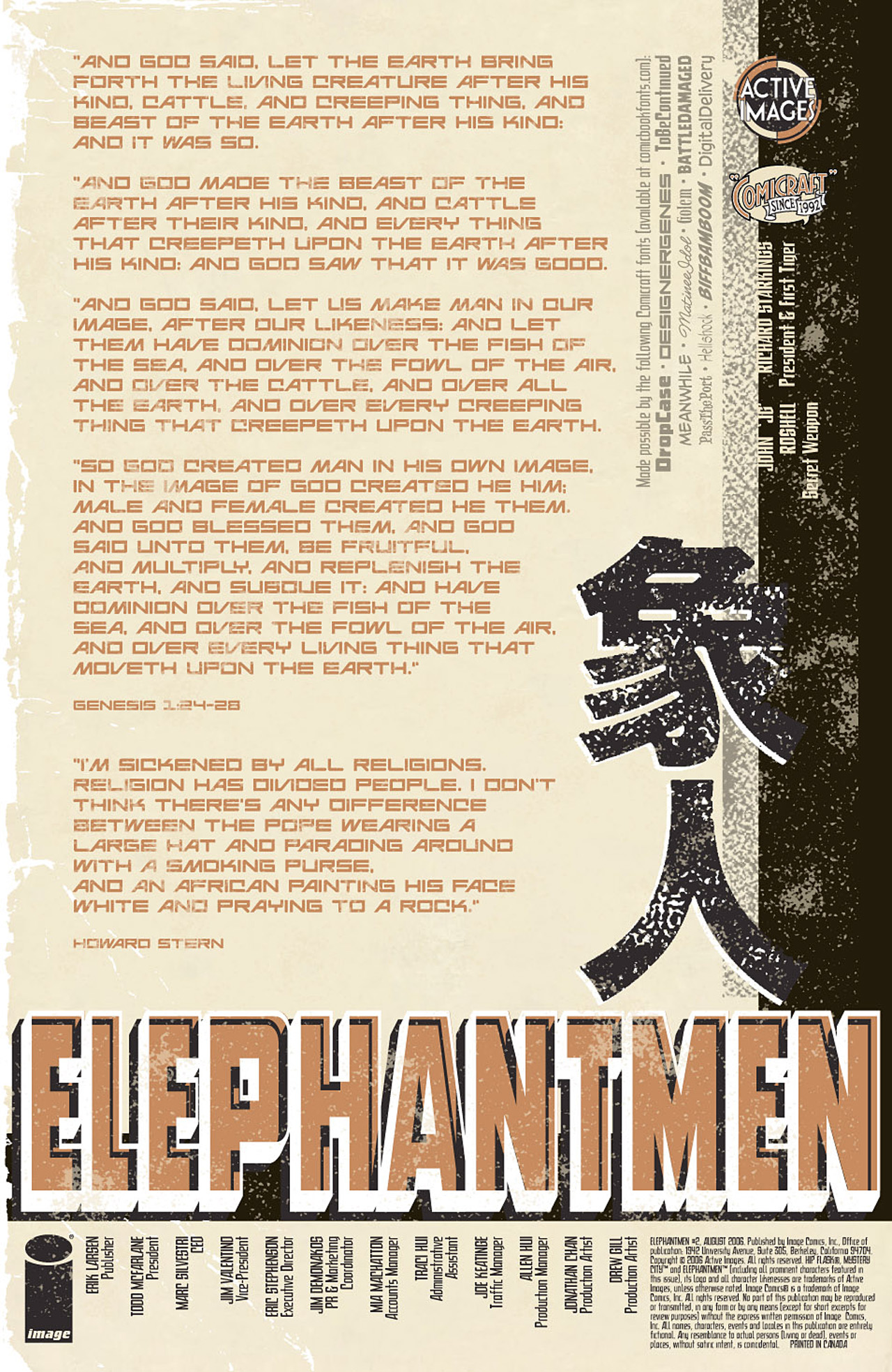 Read online Elephantmen comic -  Issue #2 - 2