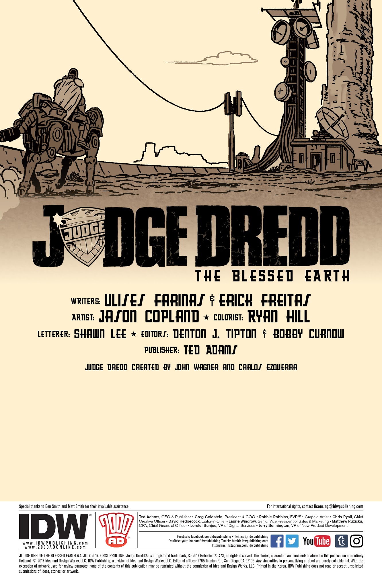 Read online Judge Dredd: The Blessed Earth comic -  Issue #4 - 2