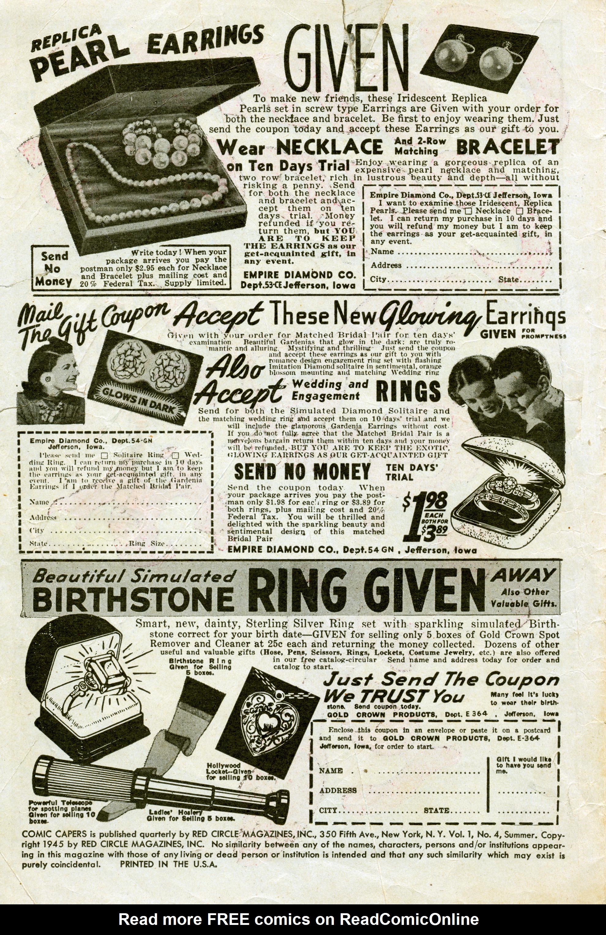 Read online Comic Capers comic -  Issue #4 - 2