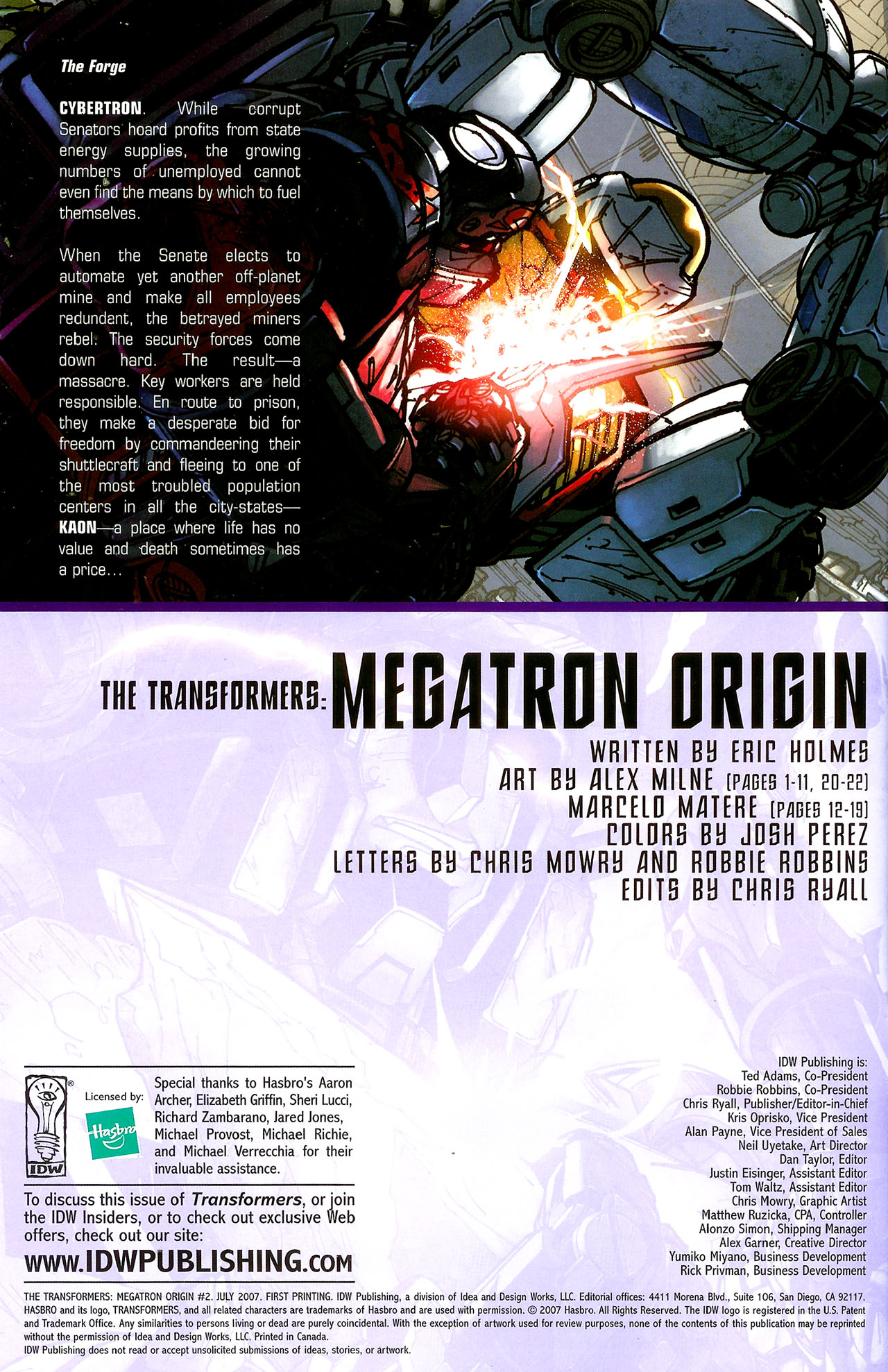 Read online The Transformers Megatron Origin comic -  Issue #2 - 3