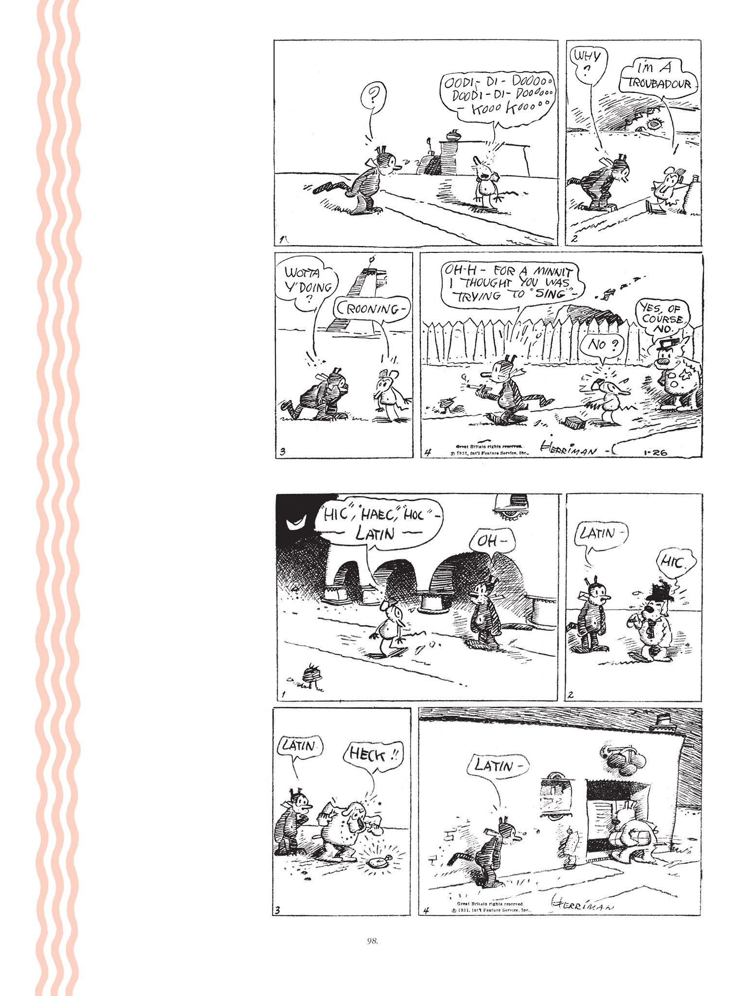 Read online Krazy & Ignatz comic -  Issue # TPB 7 - 95