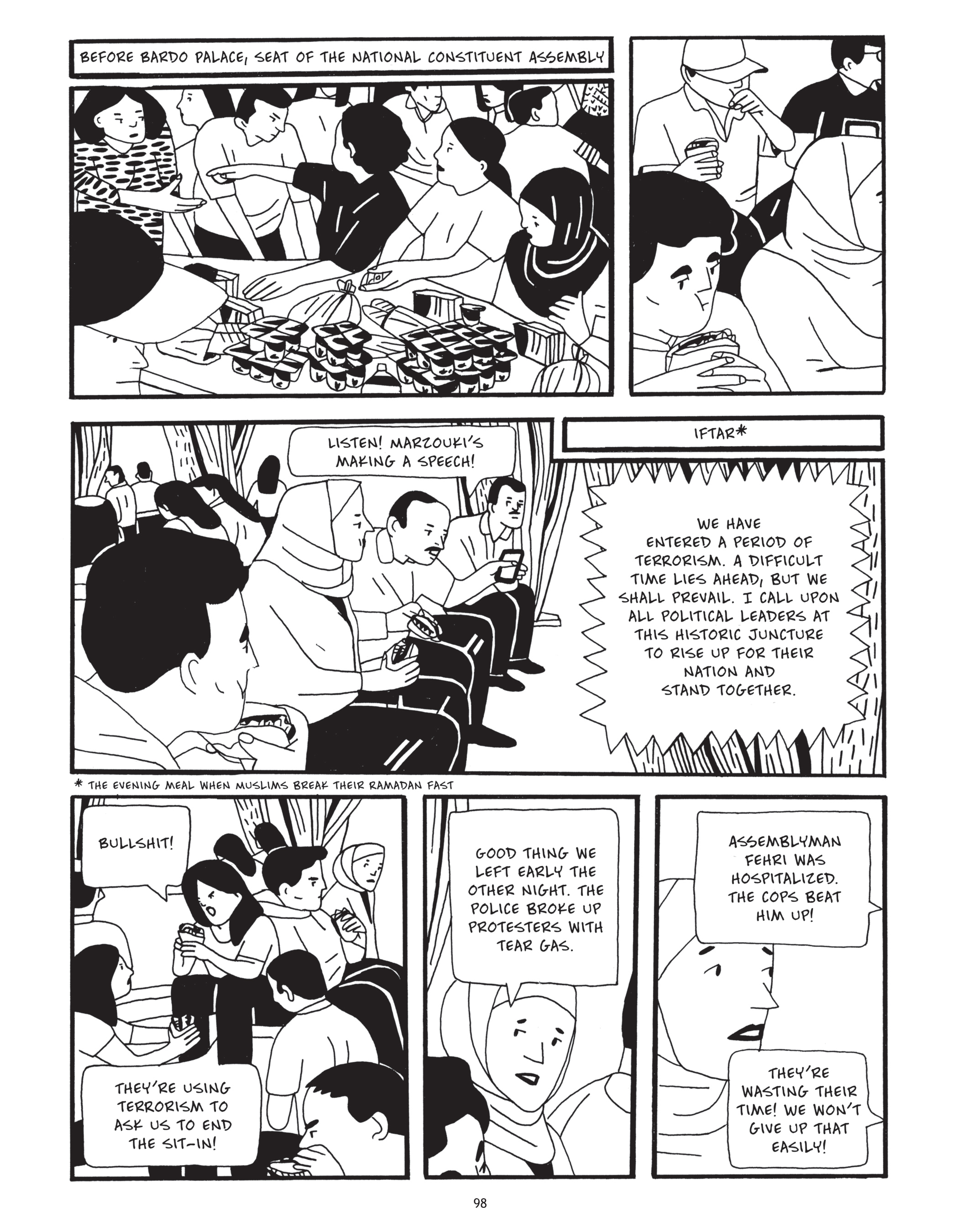 Read online After the Spring: A Story of Tunisian Youth comic -  Issue # TPB - 98