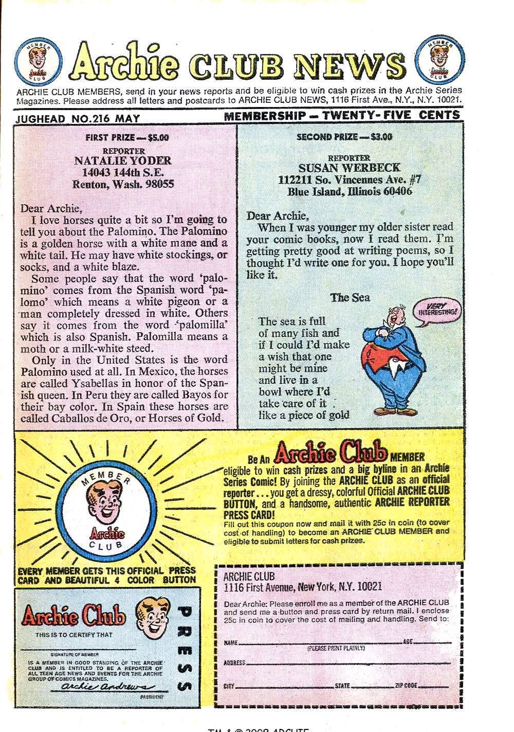 Read online Jughead (1965) comic -  Issue #216 - 27