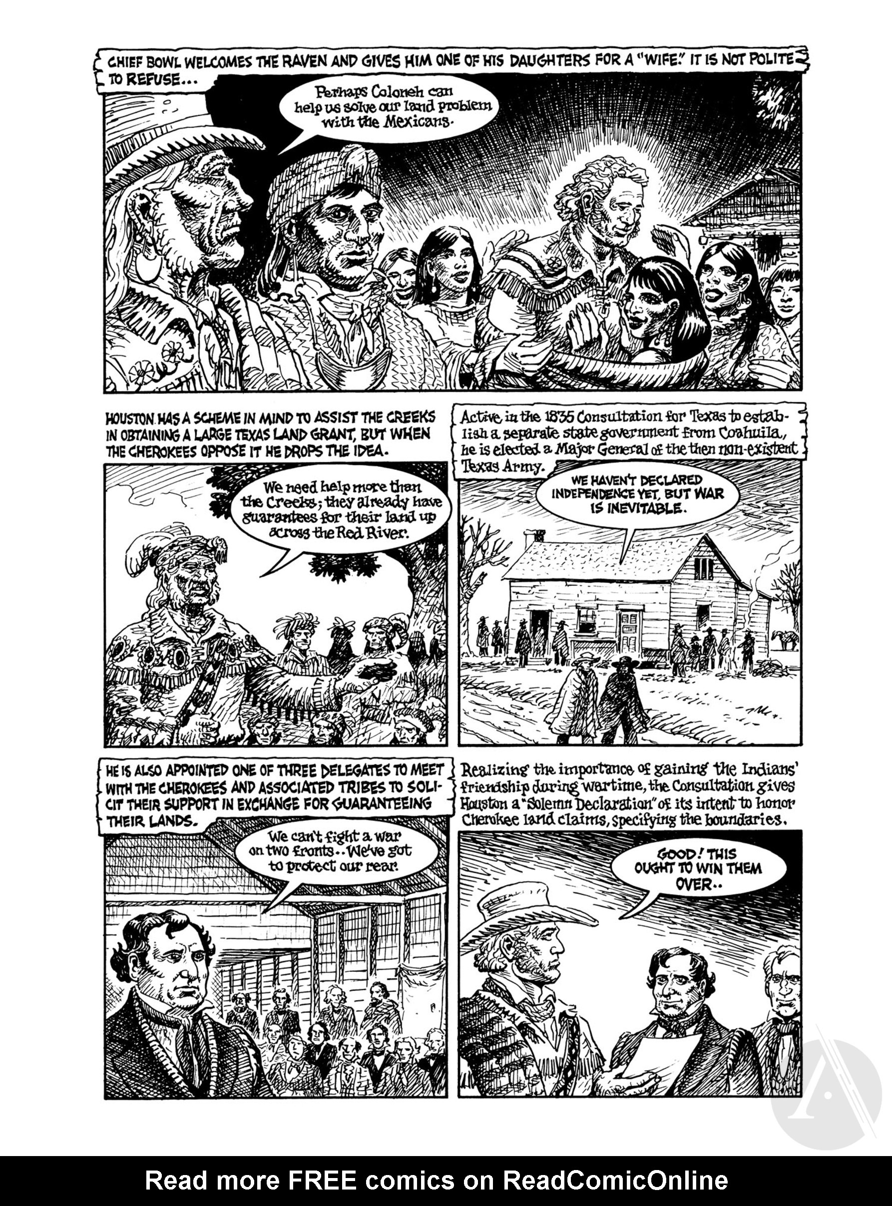 Read online Indian Lover: Sam Houston & the Cherokees comic -  Issue # TPB - 67