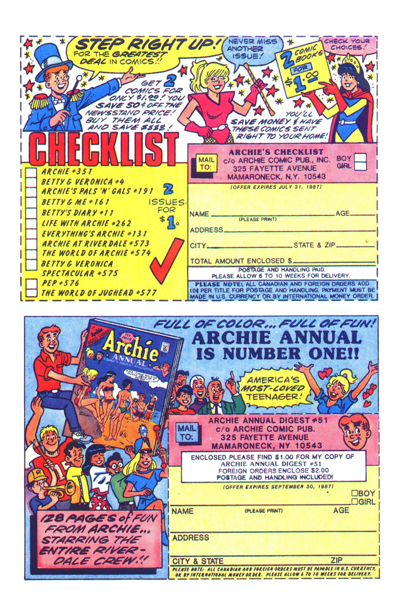 Read online Archie Giant Series Magazine comic -  Issue #572 - 10