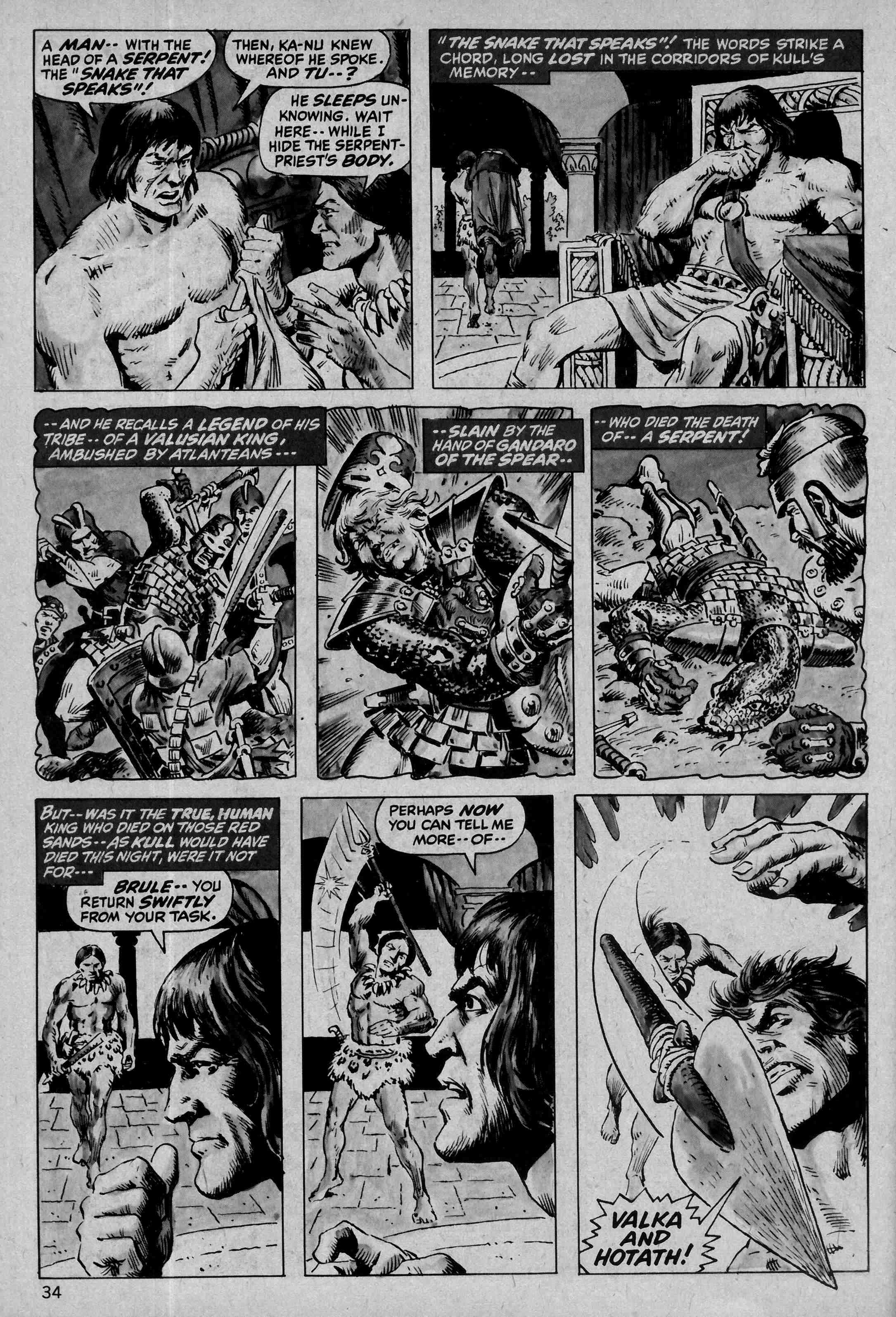 Read online Kull and the Barbarians comic -  Issue #1 - 34