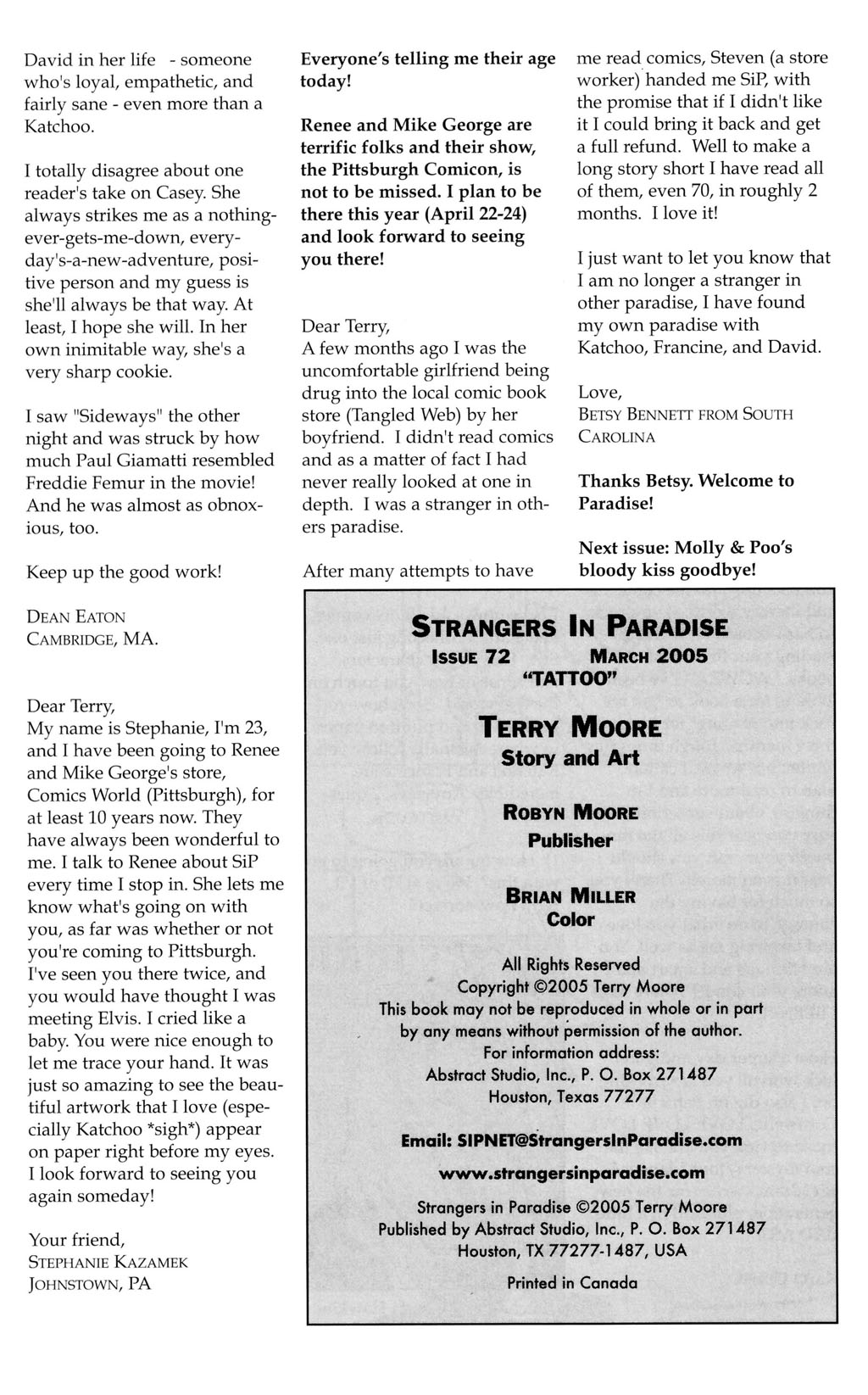 Read online Strangers in Paradise comic -  Issue #72 - 24