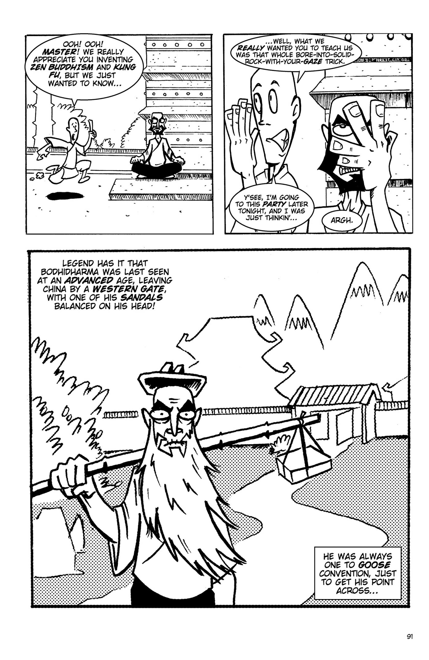 Read online Action Philosophers! comic -  Issue #Action Philosophers! TPB (Part 1) - 91