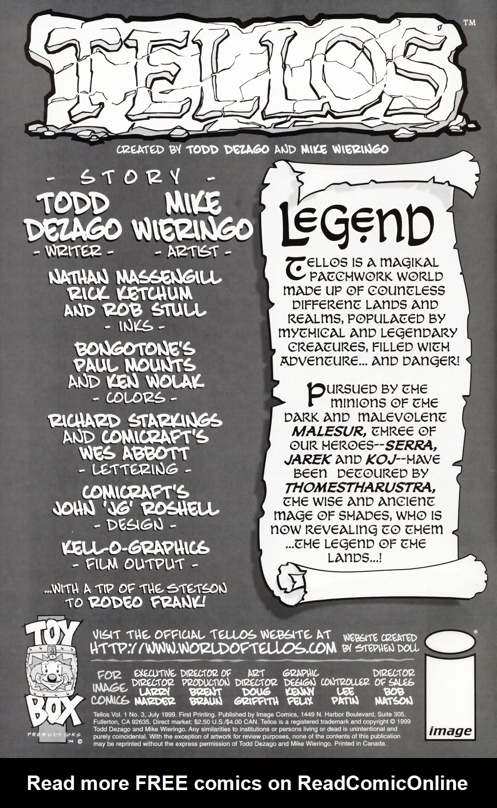 Read online Tellos (1999) comic -  Issue #3 - 2