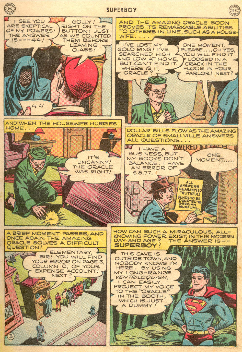 Read online Superboy (1949) comic -  Issue #4 - 4