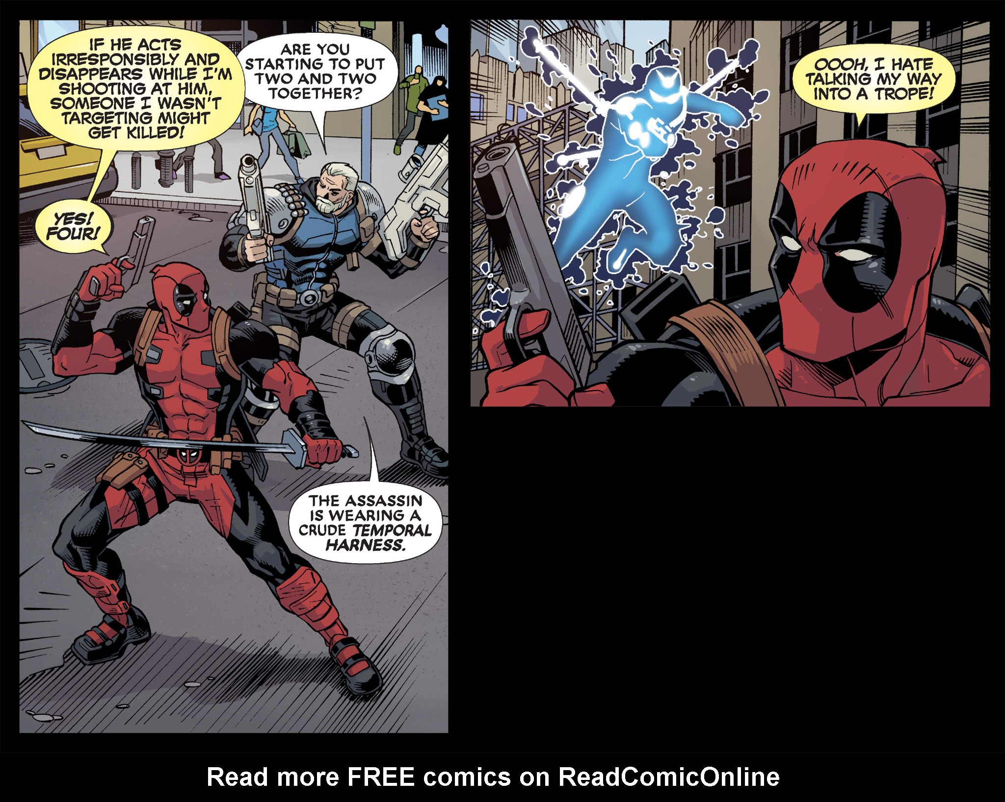 Read online Deadpool & Cable: Split Second Infinite Comic comic -  Issue #2 - 54
