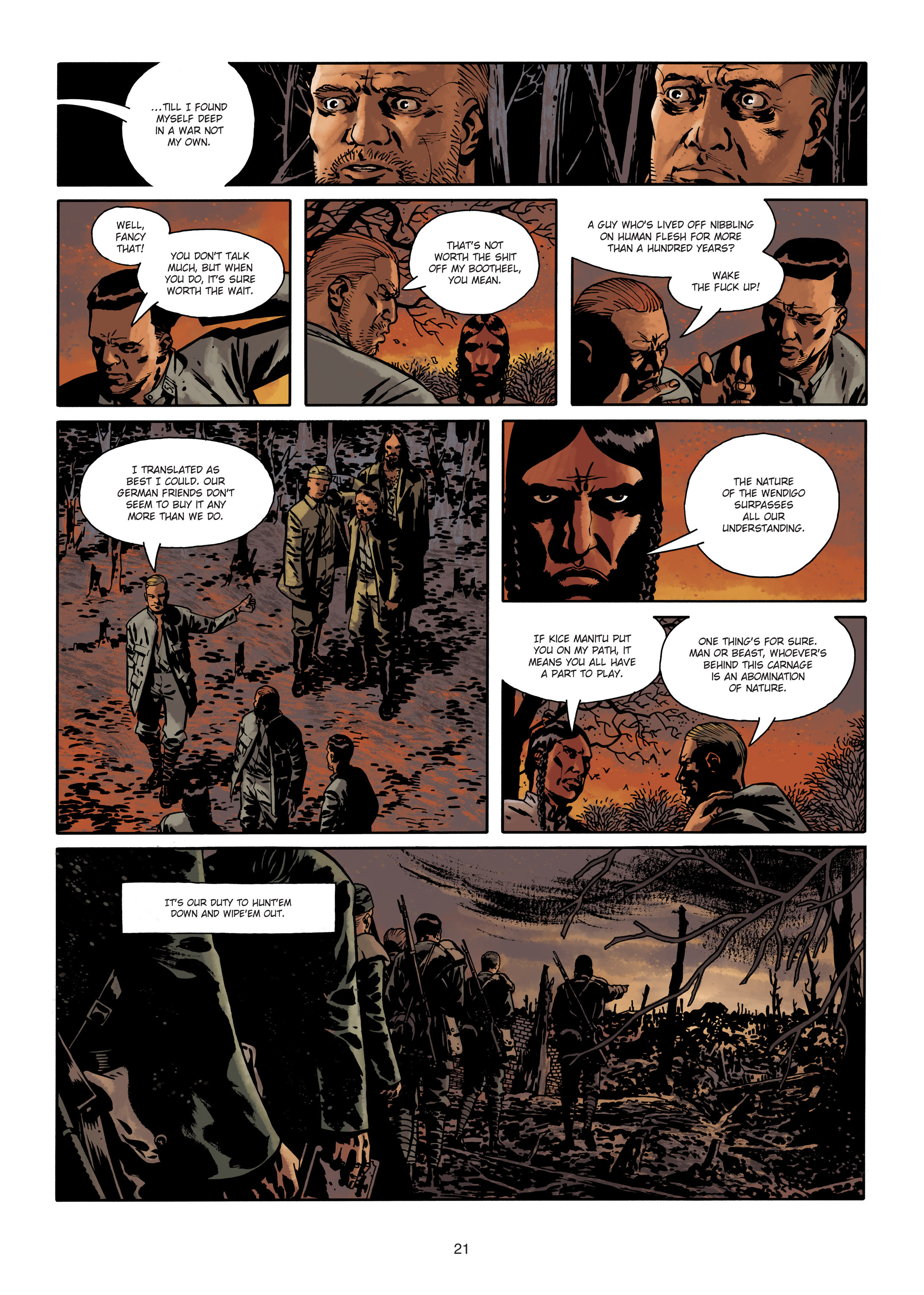 Read online The Curse of the Wendigo comic -  Issue #1 - 21