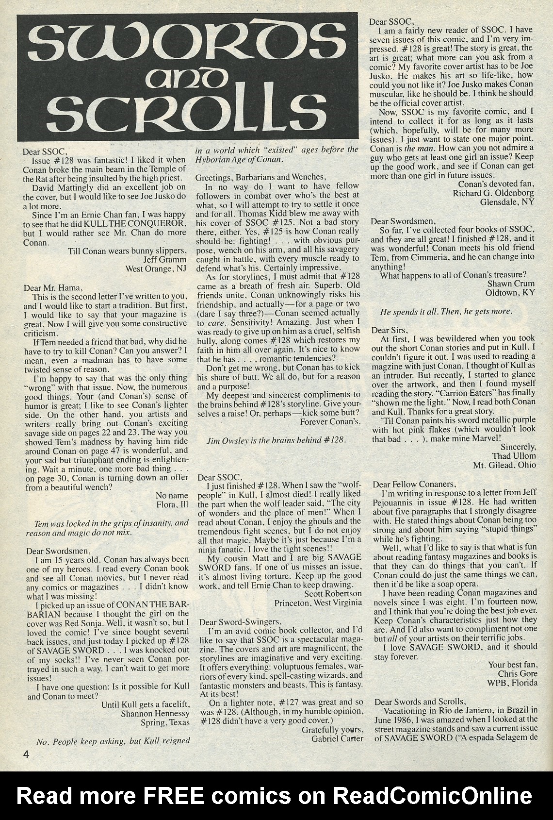 Read online The Savage Sword Of Conan comic -  Issue #132 - 4