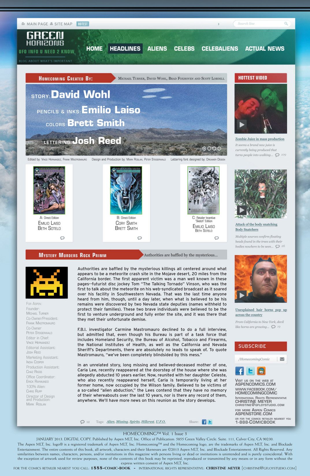 Read online Homecoming comic -  Issue #3 - 3