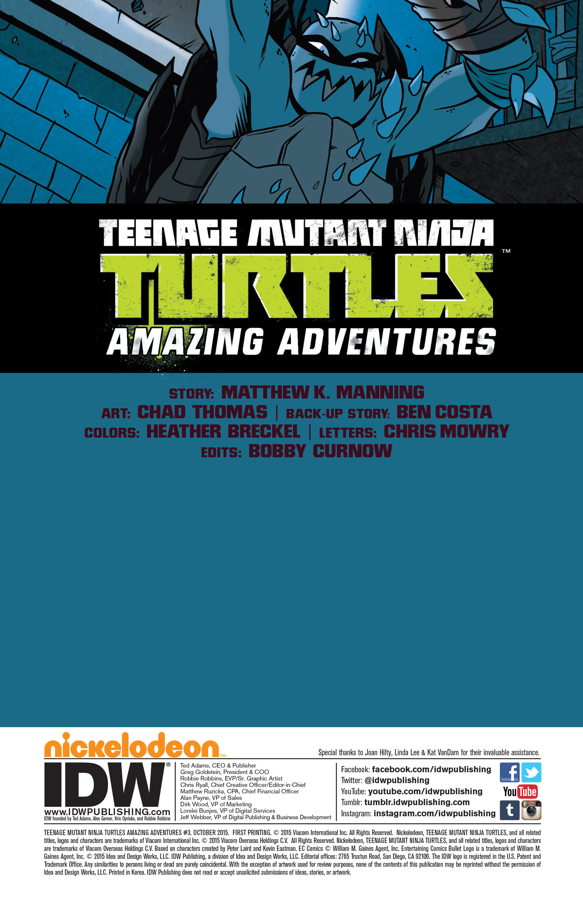 Read online Teenage Mutant Ninja Turtles Amazing Adventures comic -  Issue #3 - 2
