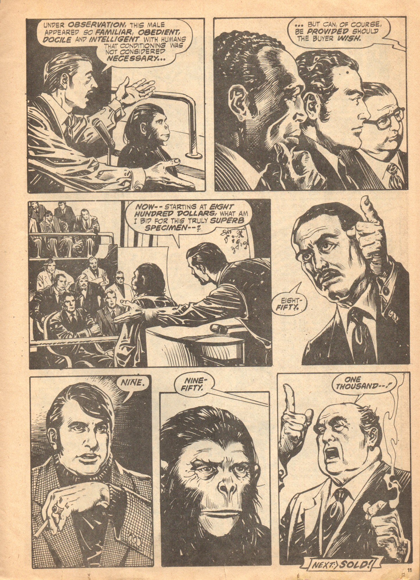 Read online Planet of the Apes (1974) comic -  Issue #67 - 11