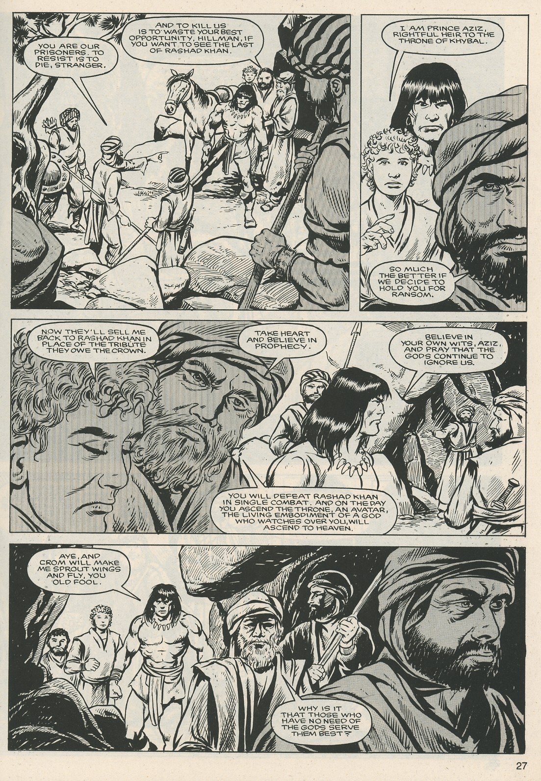 Read online The Savage Sword Of Conan comic -  Issue #124 - 27