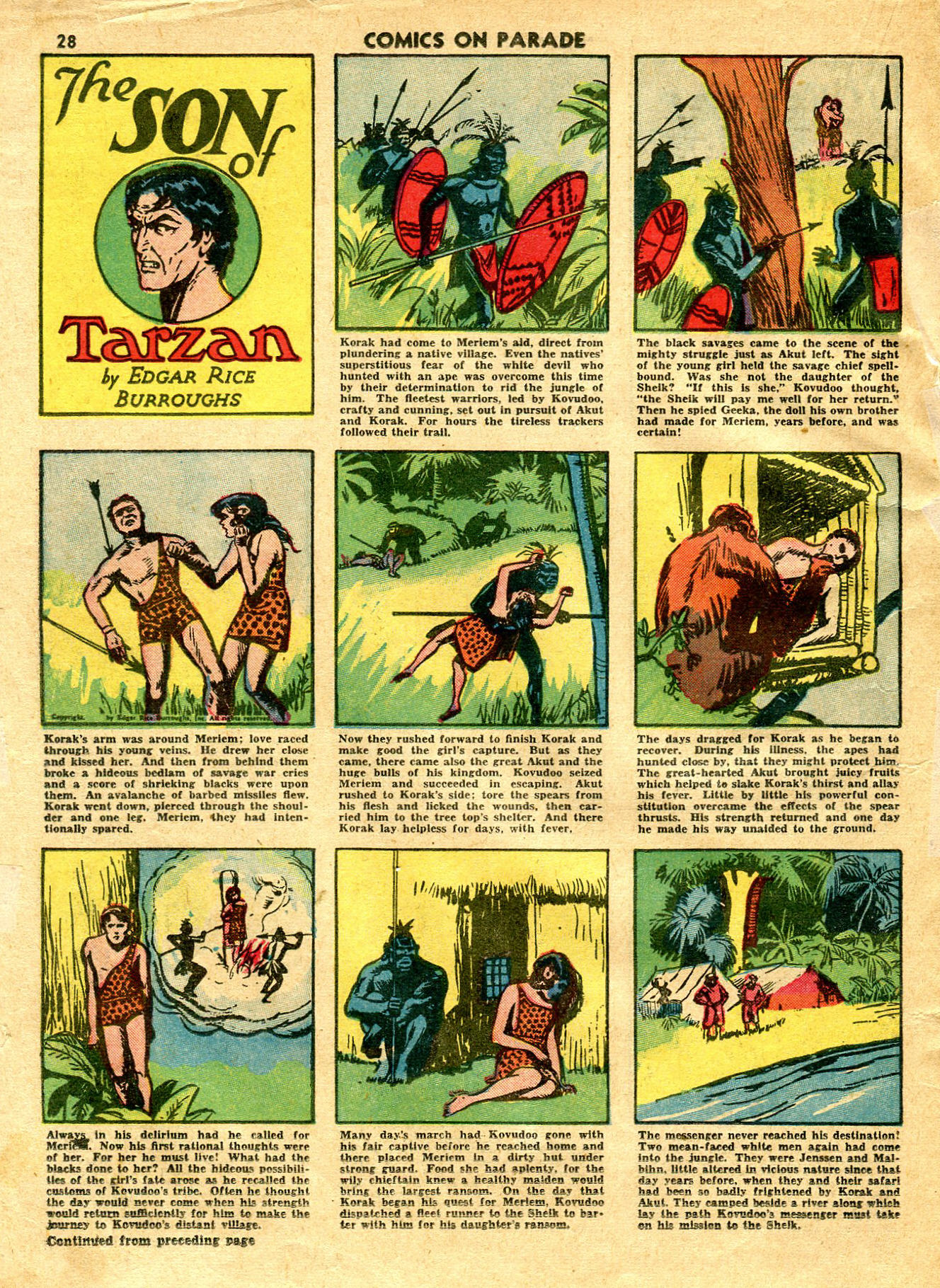 Read online Comics on Parade comic -  Issue #27 - 29