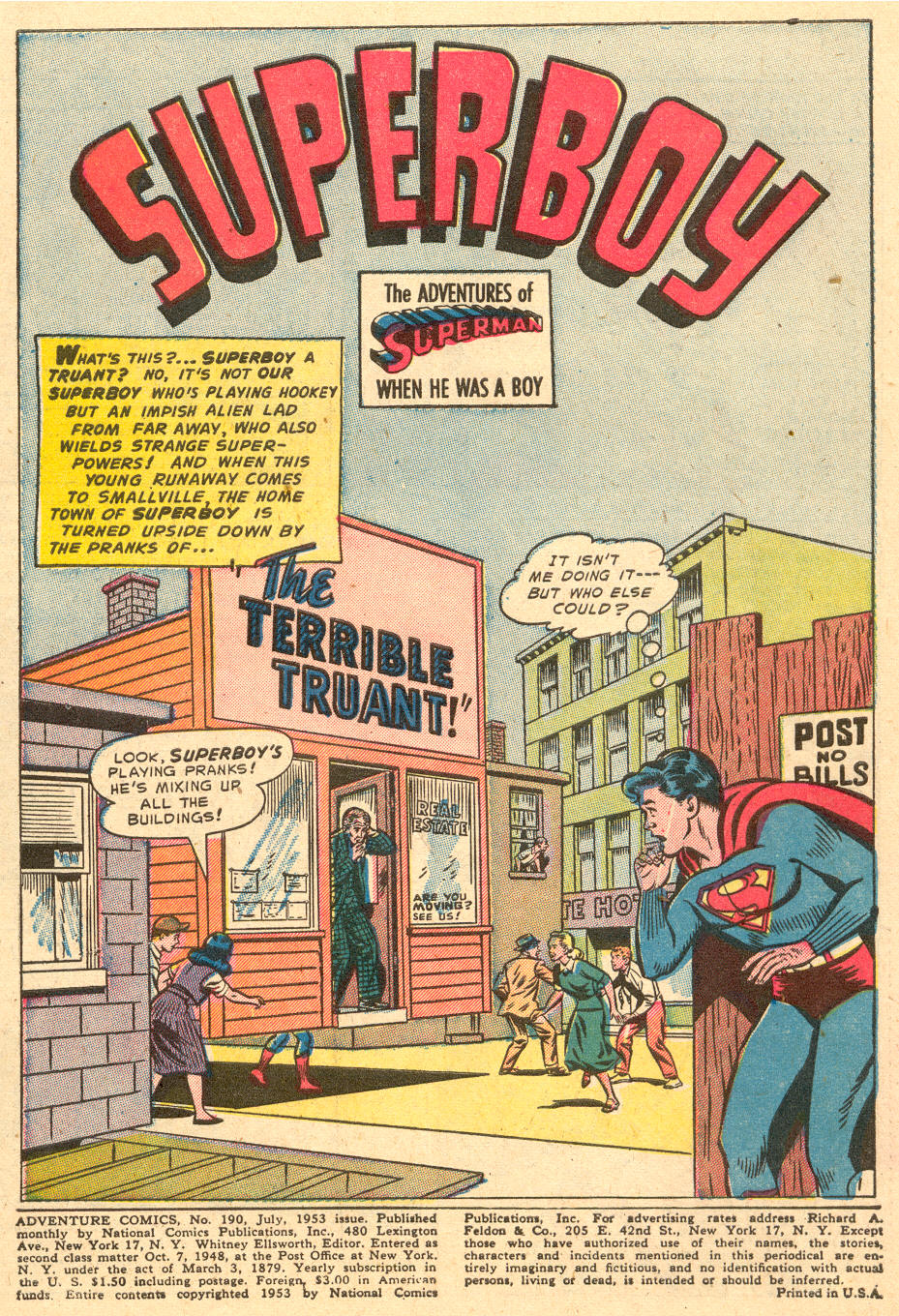 Adventure Comics (1938) issue 190 - Page 3