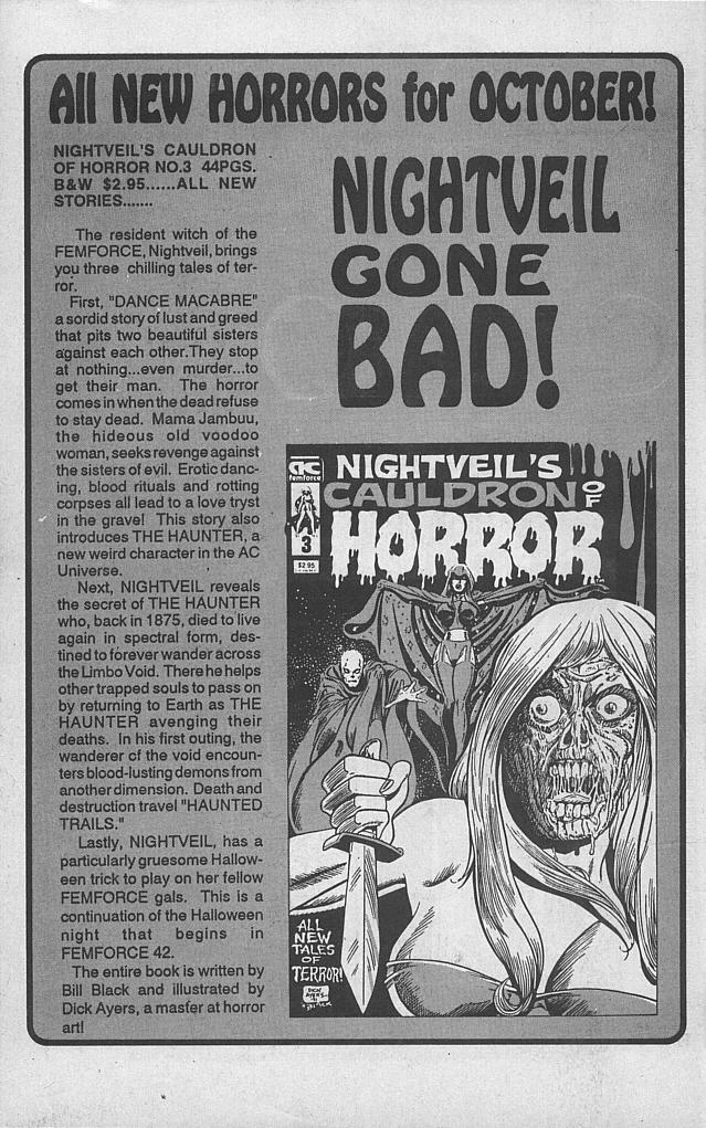 Read online Femforce comic -  Issue #41 - 43