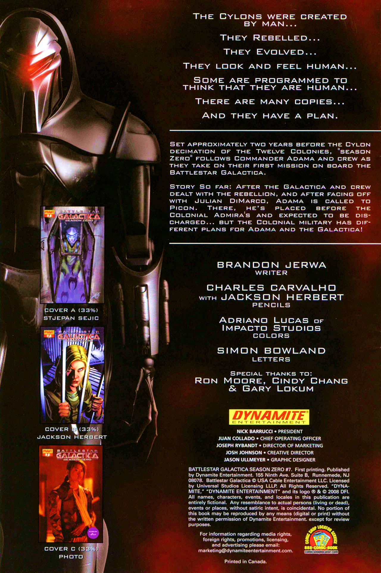 Read online Battlestar Galactica: Season Zero comic -  Issue #7 - 2