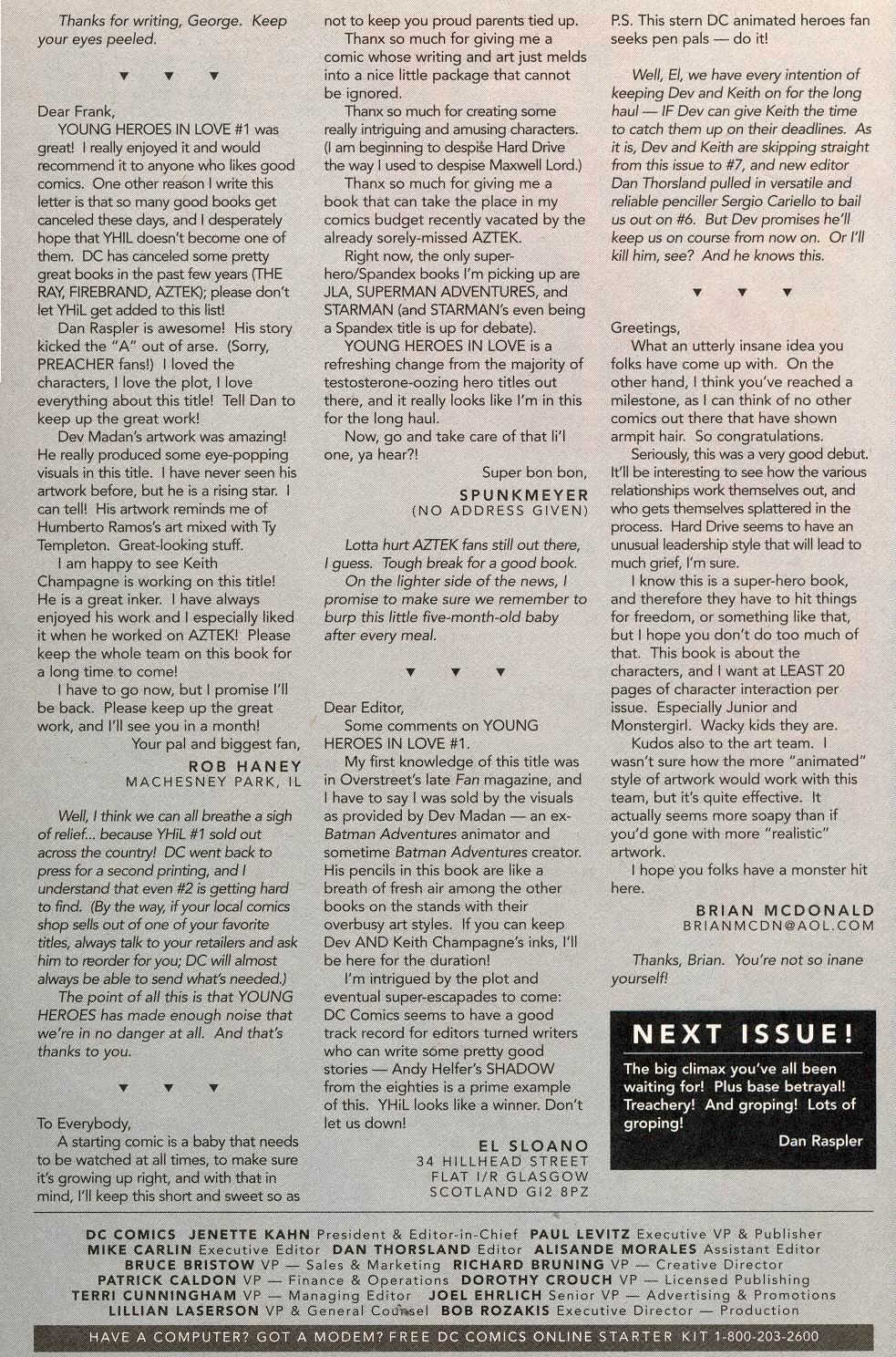 Read online Young Heroes in Love comic -  Issue #5 - 25