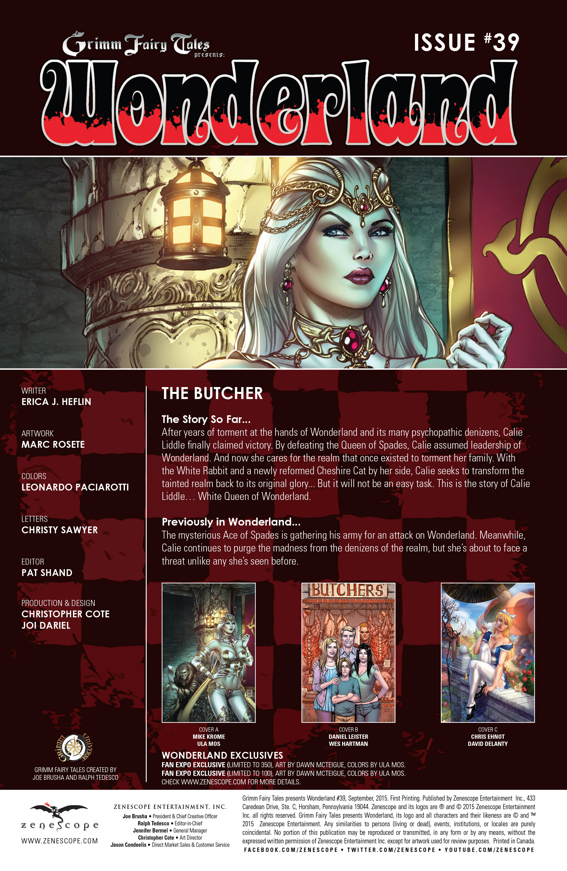 Read online Grimm Fairy Tales presents Wonderland comic -  Issue #39 - 2