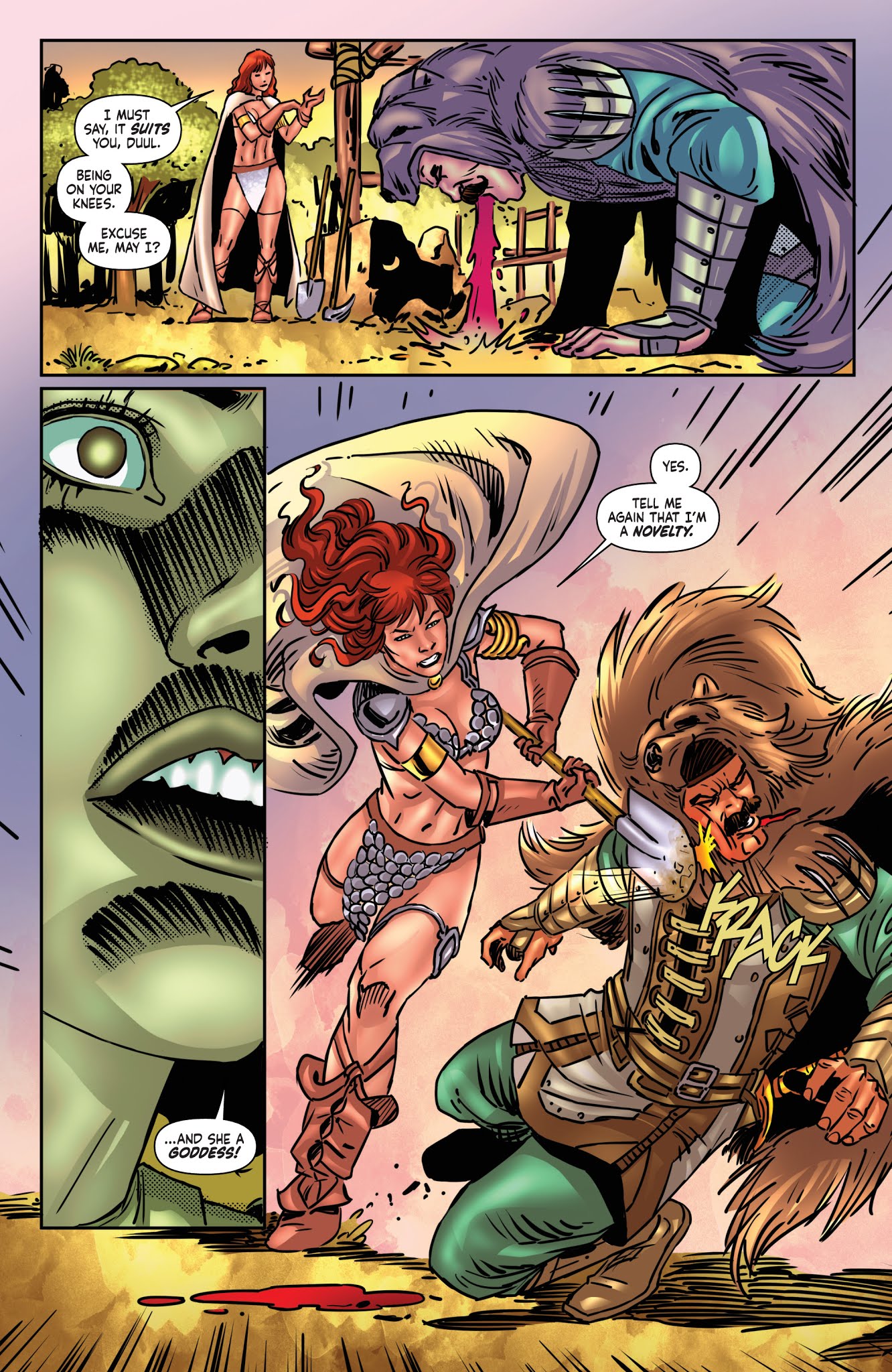 Read online Red Sonja/Tarzan comic -  Issue #5 - 18