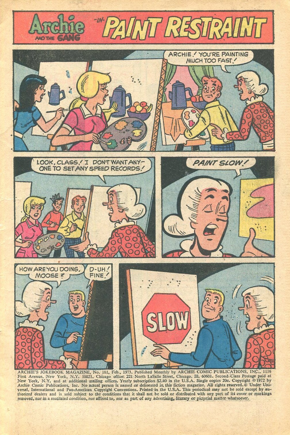 Read online Archie's Joke Book Magazine comic -  Issue #181 - 3