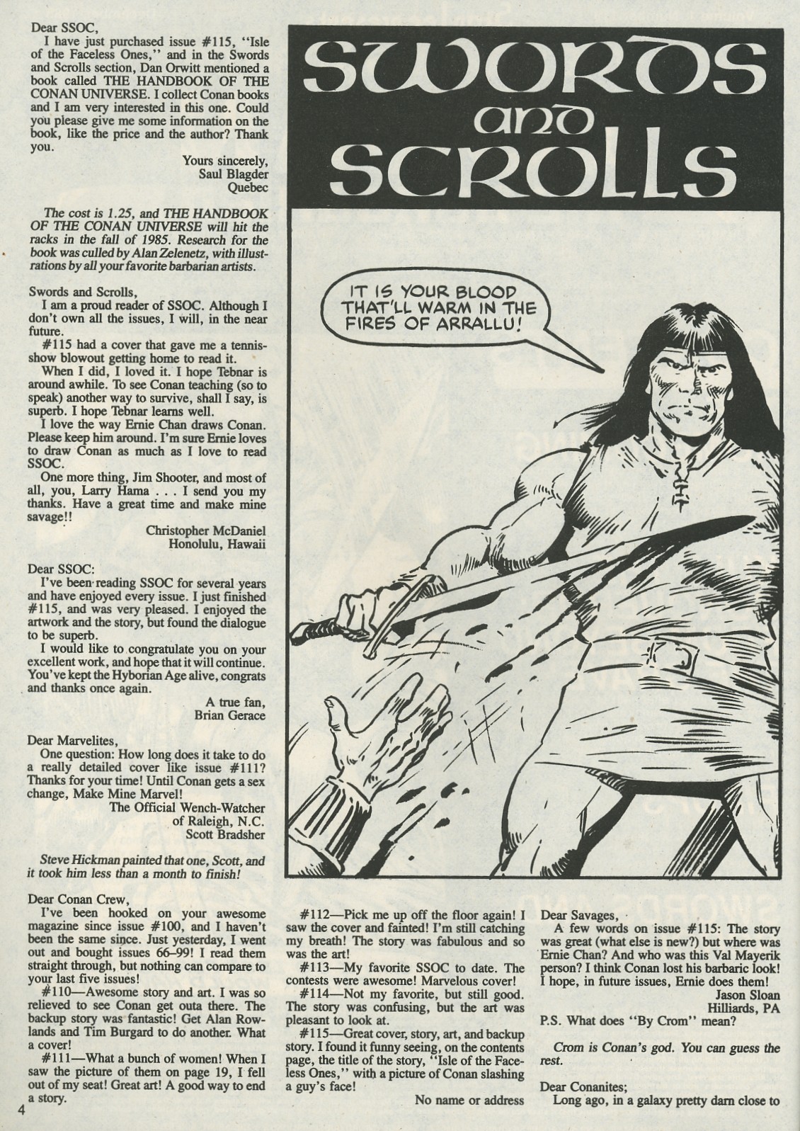 Read online The Savage Sword Of Conan comic -  Issue #119 - 4