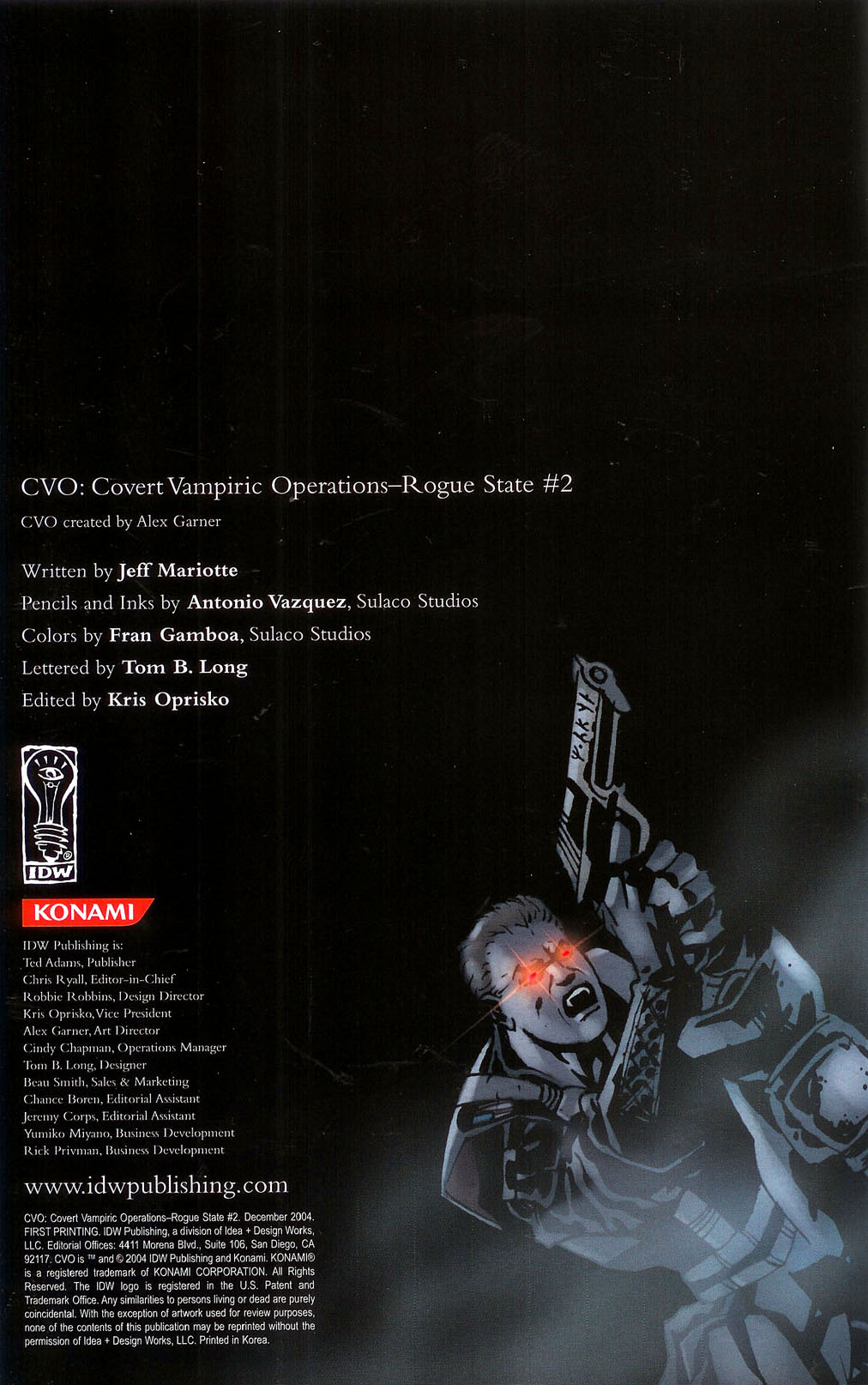 Read online CVO: Covert Vampiric Operations - Rogue State comic -  Issue #2 - 2