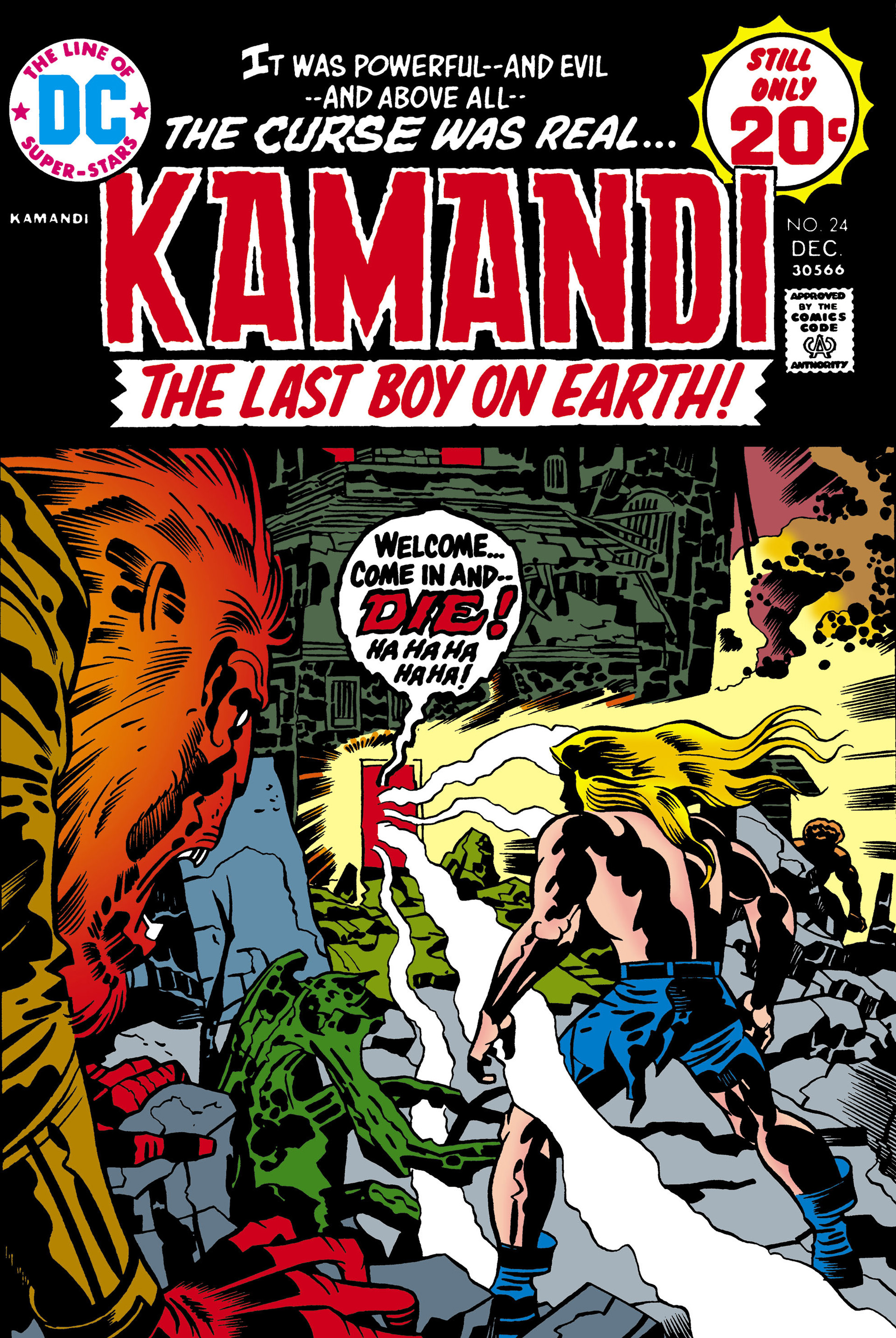 Read online Kamandi, The Last Boy On Earth comic -  Issue #24 - 1