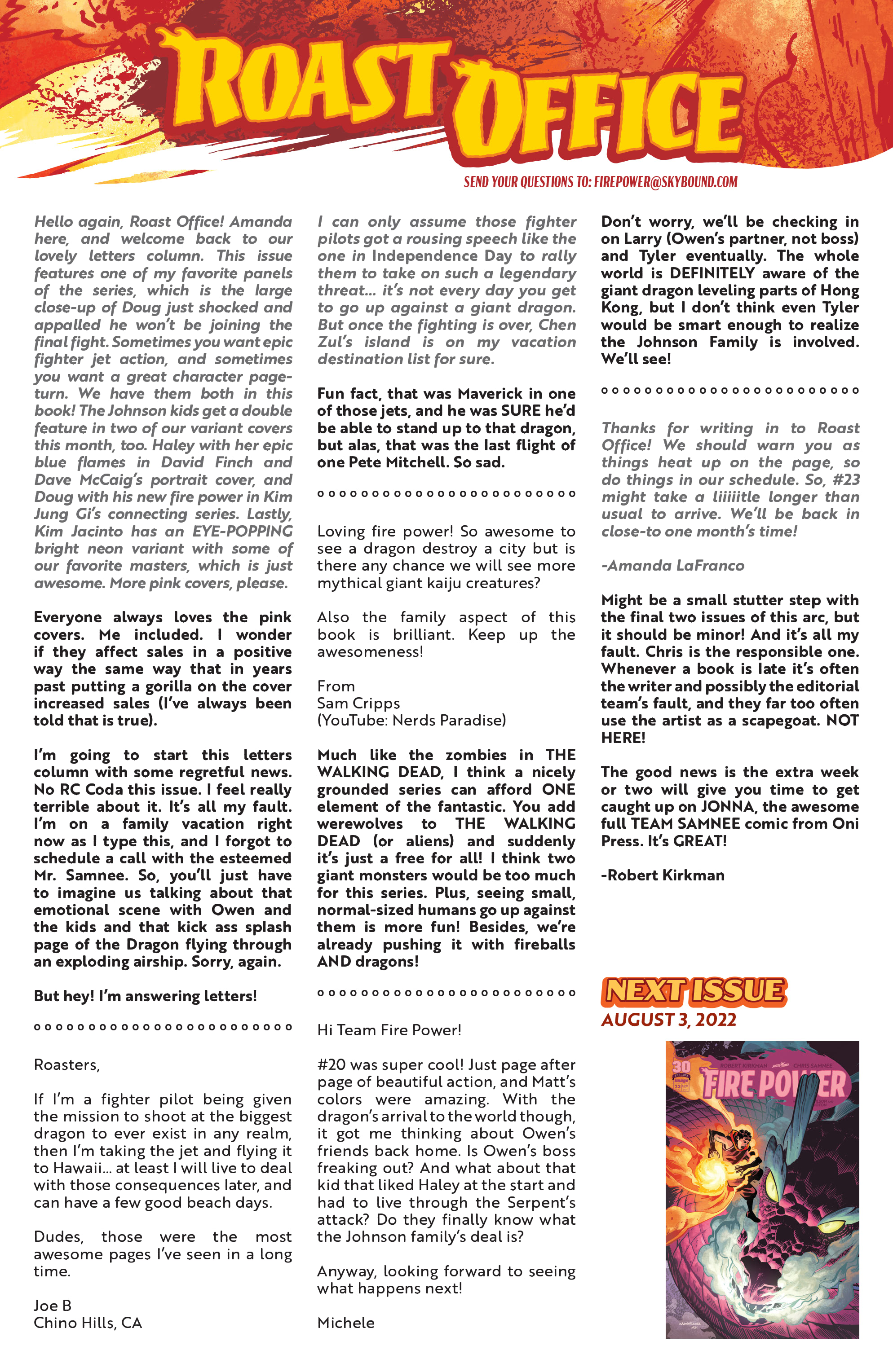 Read online Fire Power comic -  Issue #22 - 25