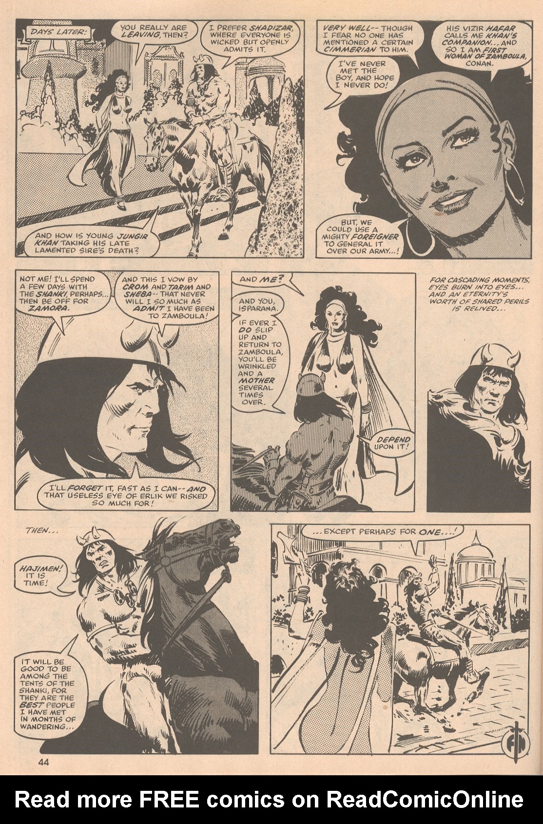 Read online The Savage Sword Of Conan comic -  Issue #58 - 45