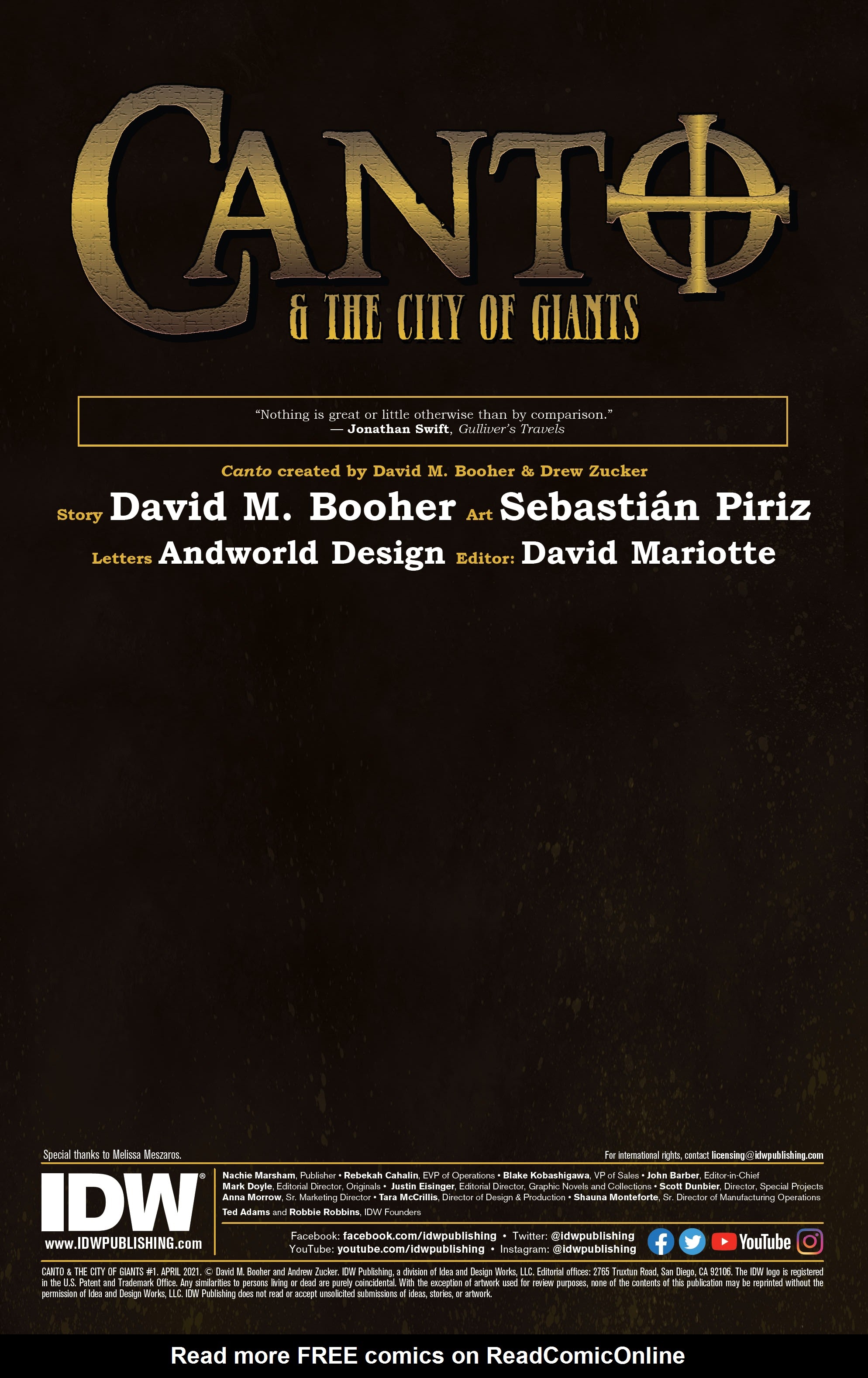 Read online Canto & The City of Giants comic -  Issue #1 - 2