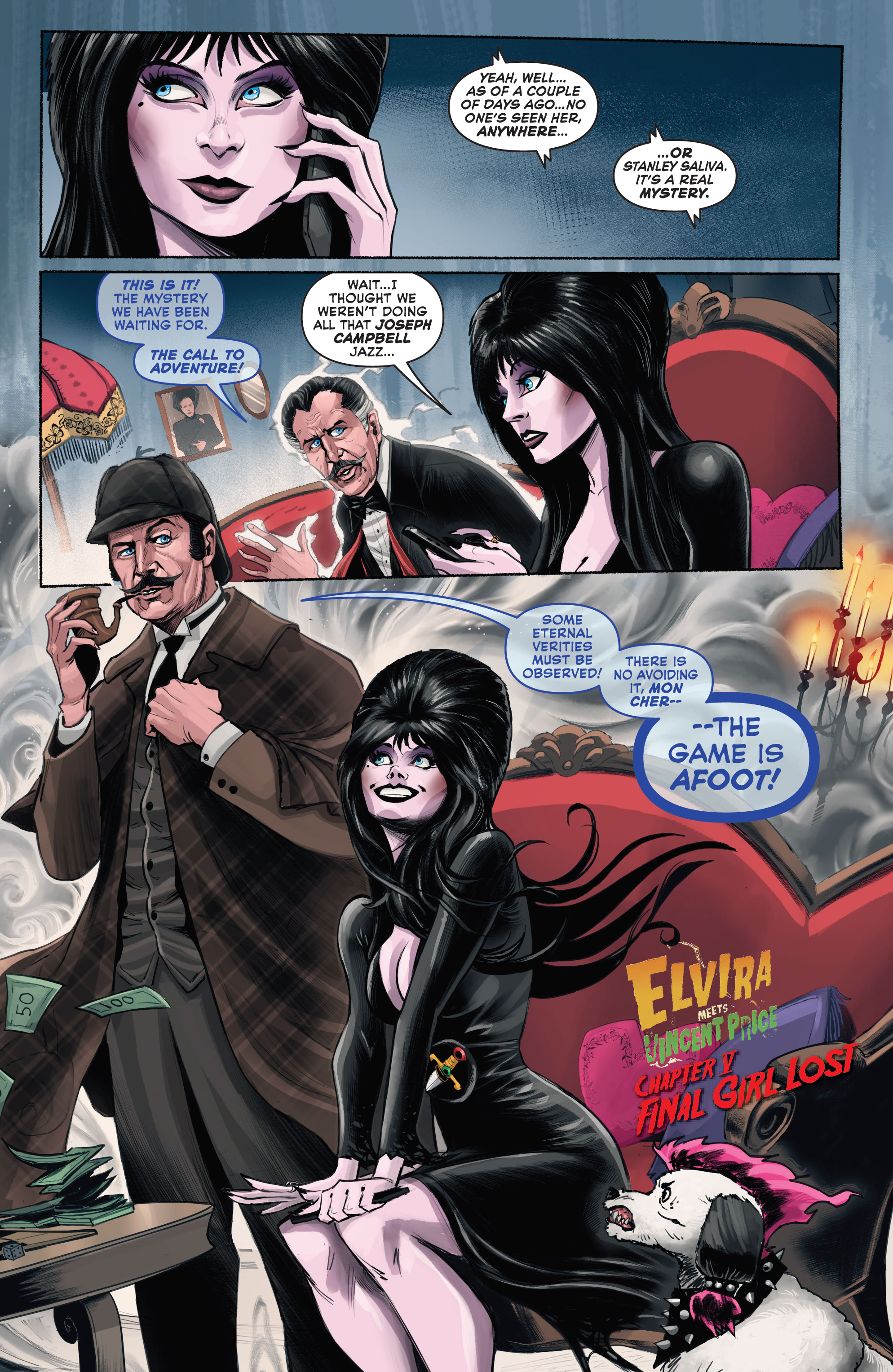 Read online Elvira Meets Vincent Price comic -  Issue #5 - 7