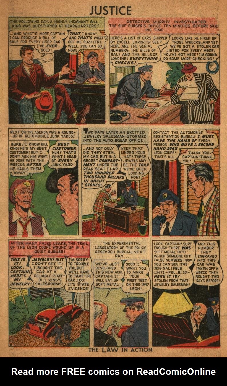 Read online Justice Comics (1948) comic -  Issue #6 - 26