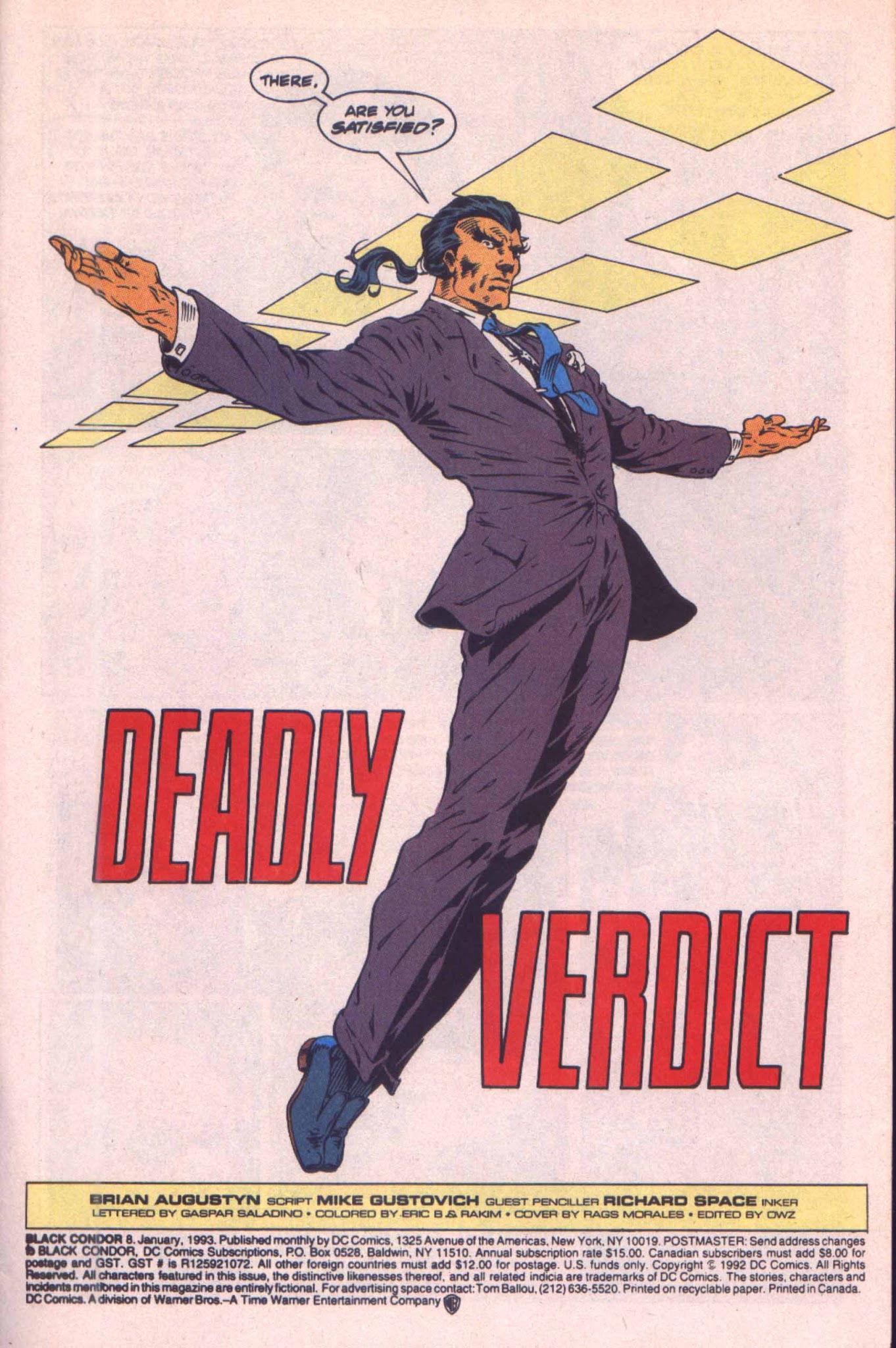 Read online Black Condor comic -  Issue #8 - 2