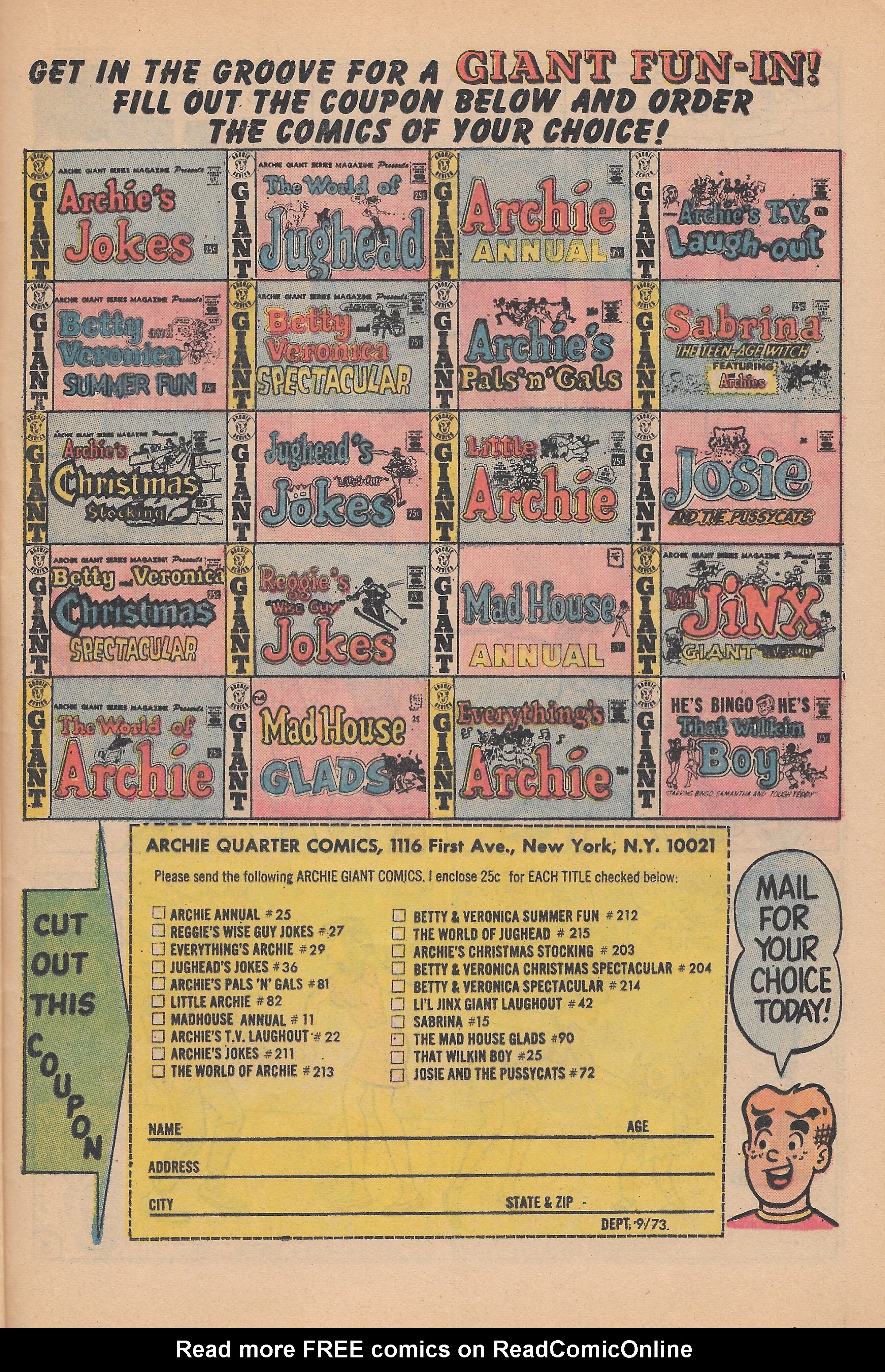 Read online Reggie and Me (1966) comic -  Issue #65 - 37