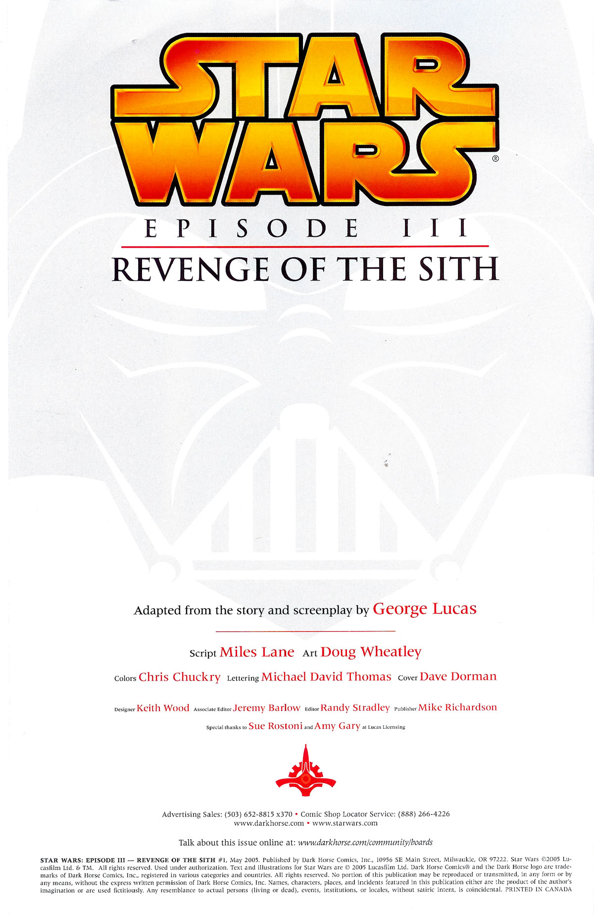 Read online Star Wars: Episode III - Revenge Of The Sith comic -  Issue #1 - 2