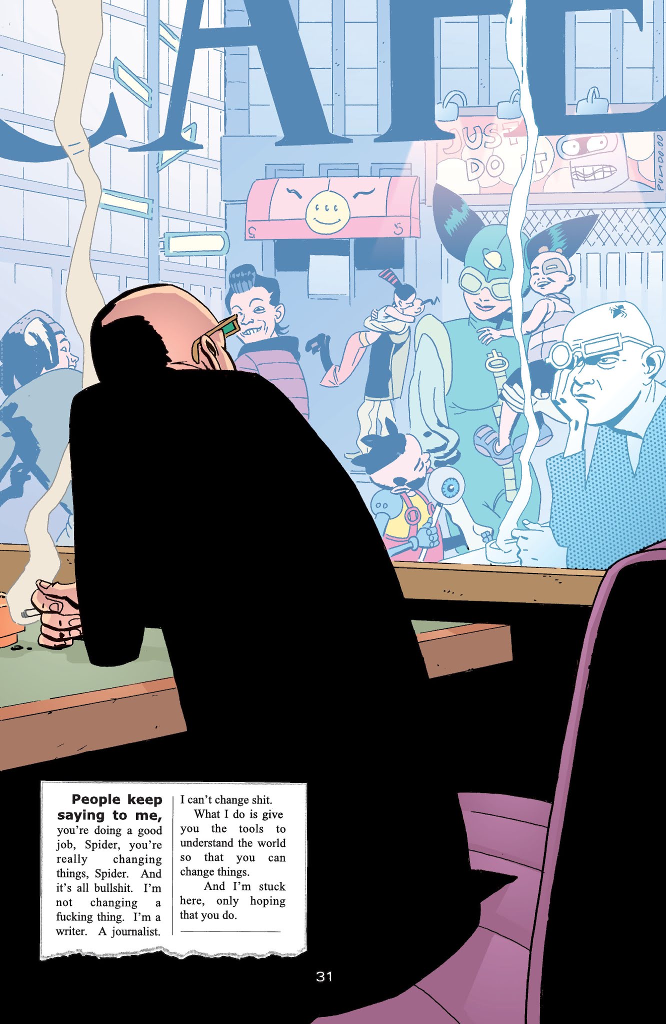 Read online Transmetropolitan comic -  Issue # Issue I Hate It Here - 24