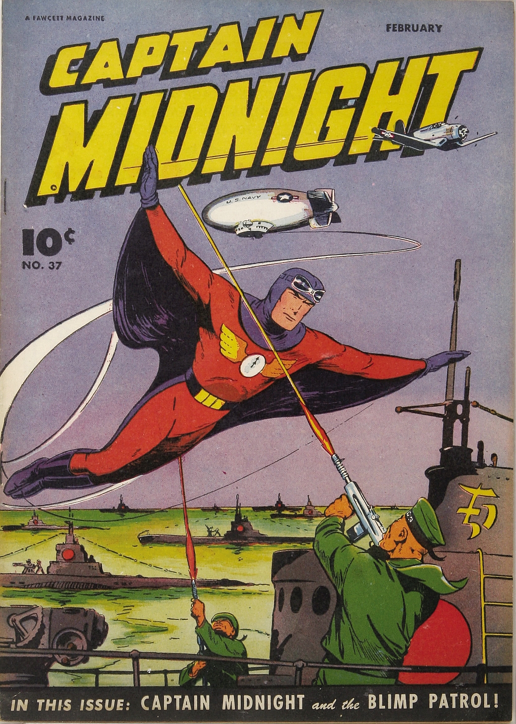 Read online Captain Midnight (1942) comic -  Issue #37 - 1