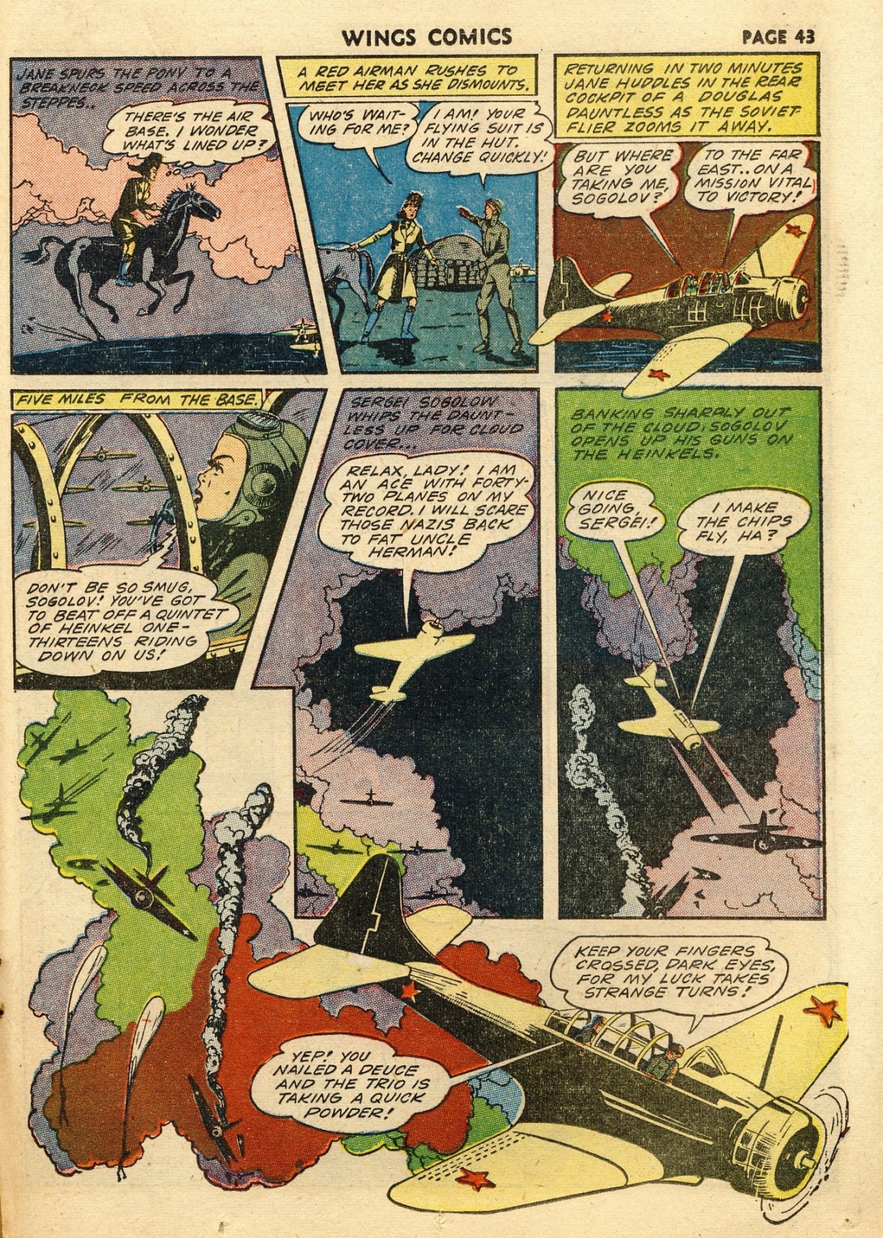 Read online Wings Comics comic -  Issue #33 - 45