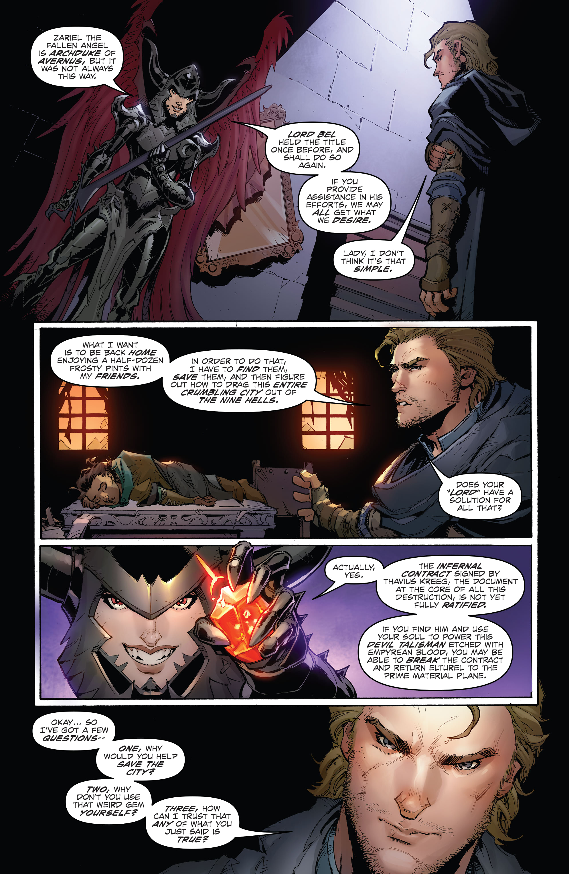 Read online Dungeons & Dragons: Infernal Tides comic -  Issue #4 - 16